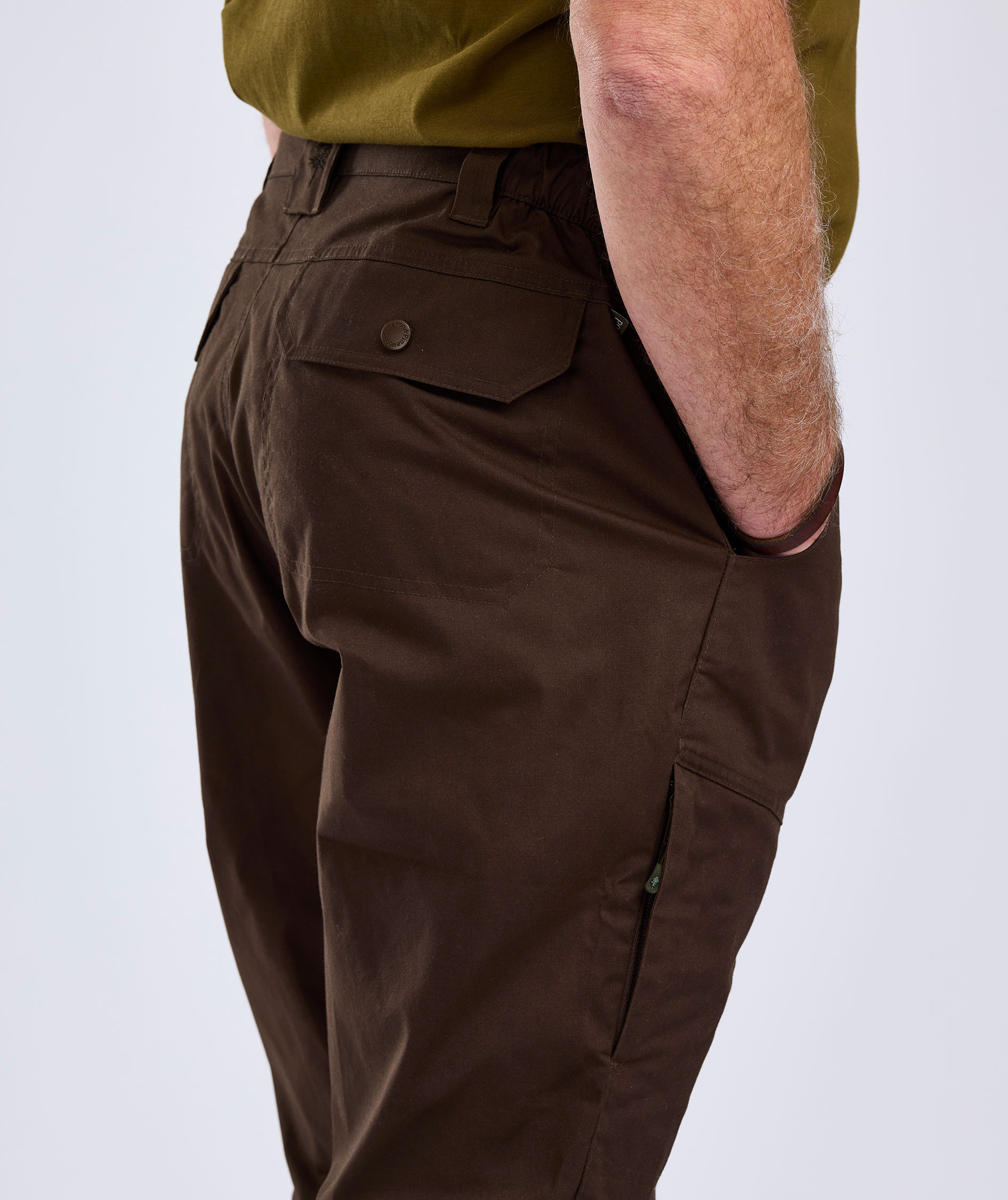 Pinewood Finnveden Outdoor bukser, Dark brown, large image number 3