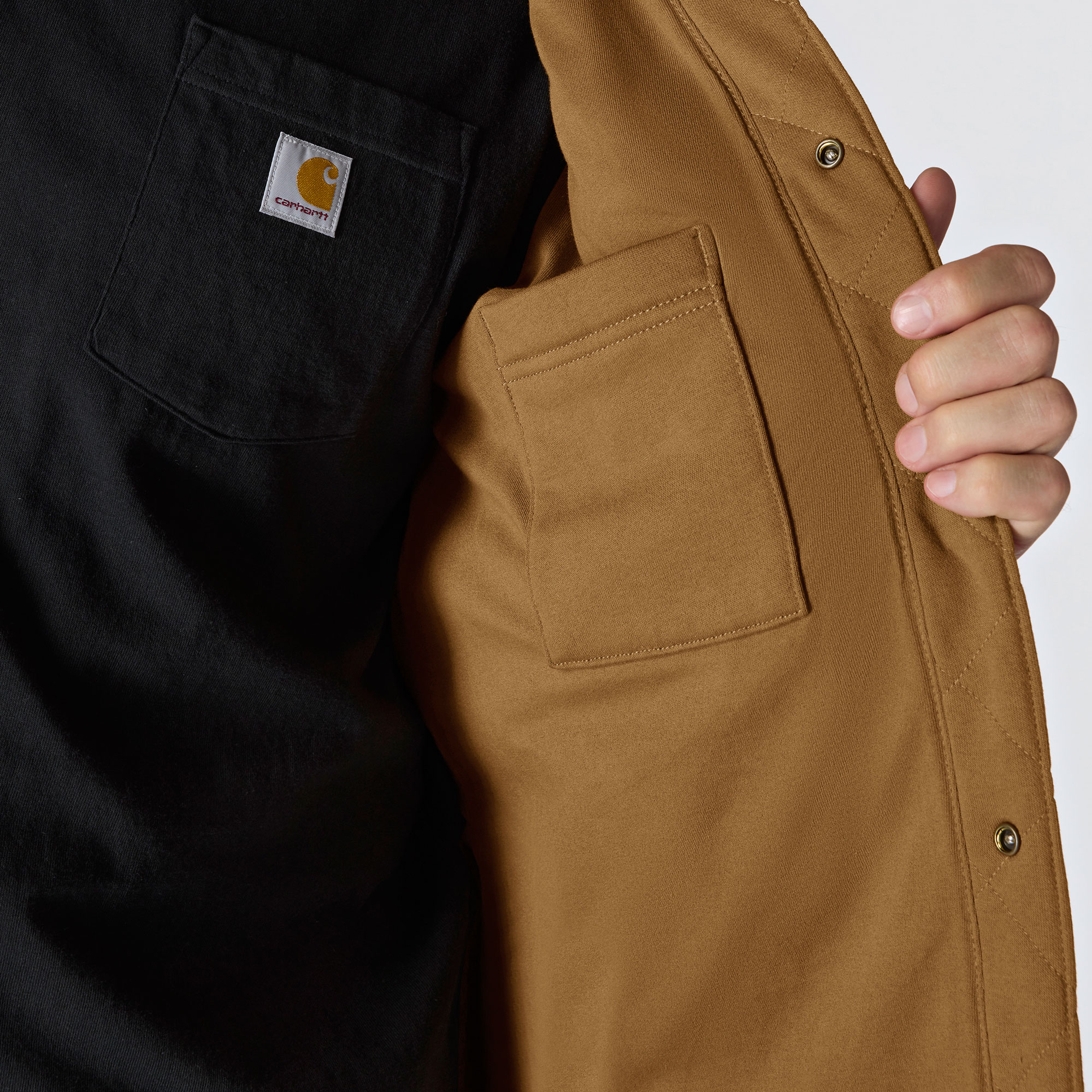 Carhartt quiltet Hemdjacke, Carhartt Brown, large image number 4