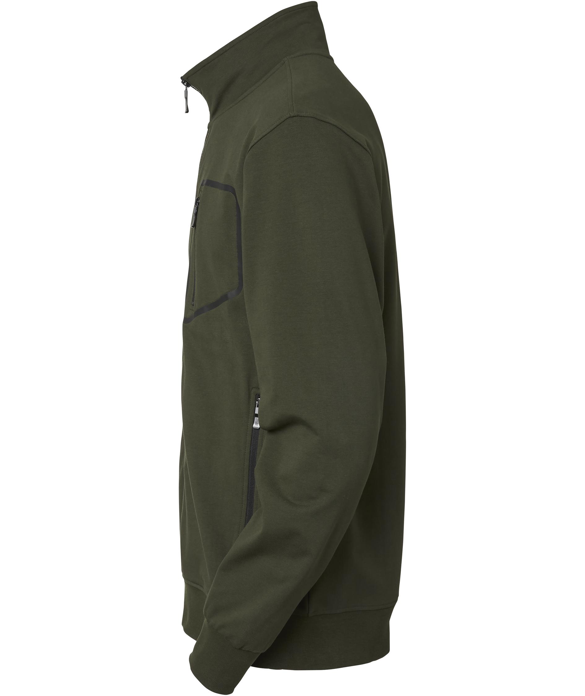 South West Nick sweat cardigan, Dark olive , large image number 2