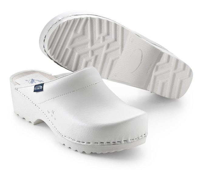 2. sortering Sika Traditionel tr&aelig;sko uden h&aelig;lkappe, Hvid, large image number 0