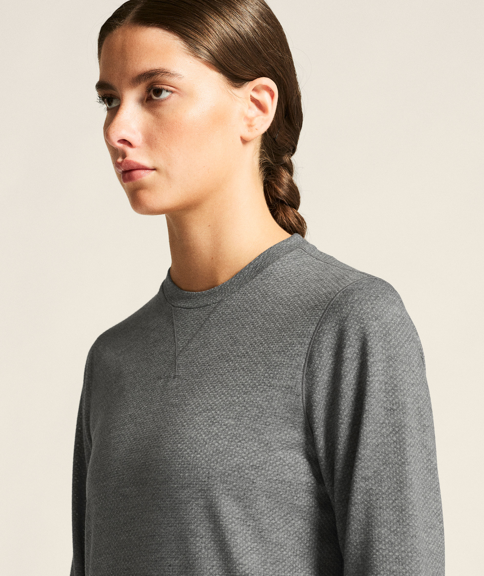 Craft Thermal Mesh women's baselayer sweater, Dark Grey Melange, large image number 3