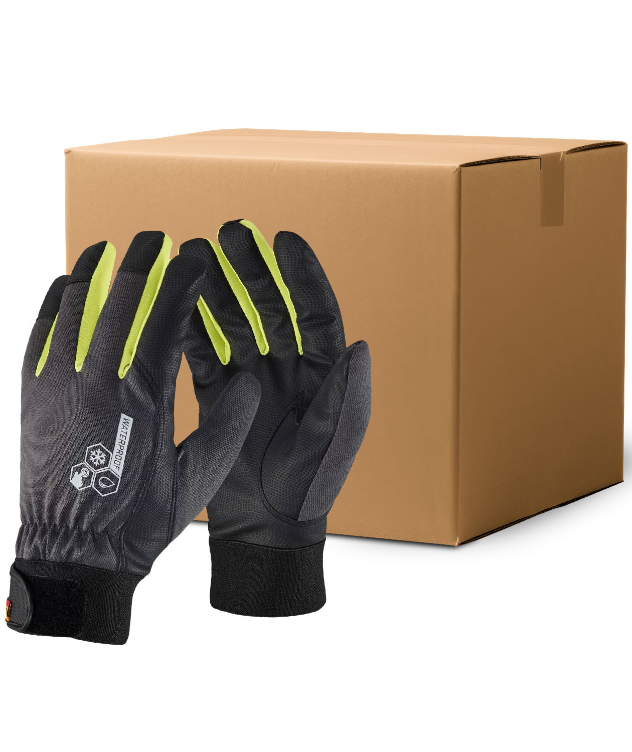 Bl&aring;kl&auml;der 2876 arbetshandskar (l&aring;da med 60 par), Svart/Antracitgr&aring;