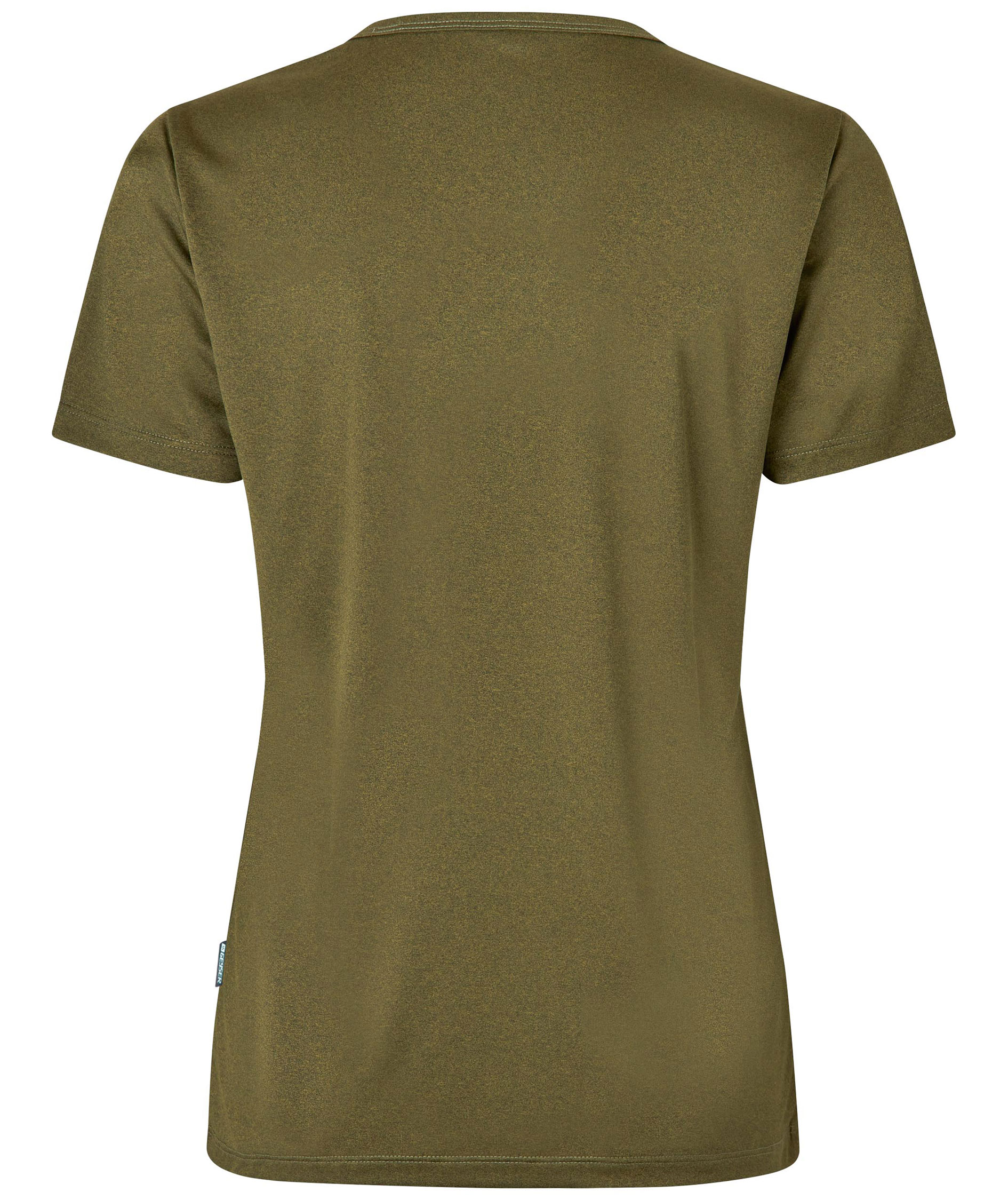 GEYSER&nbsp;Essential interlock dame T-shirt, Olivengr&oslash;n