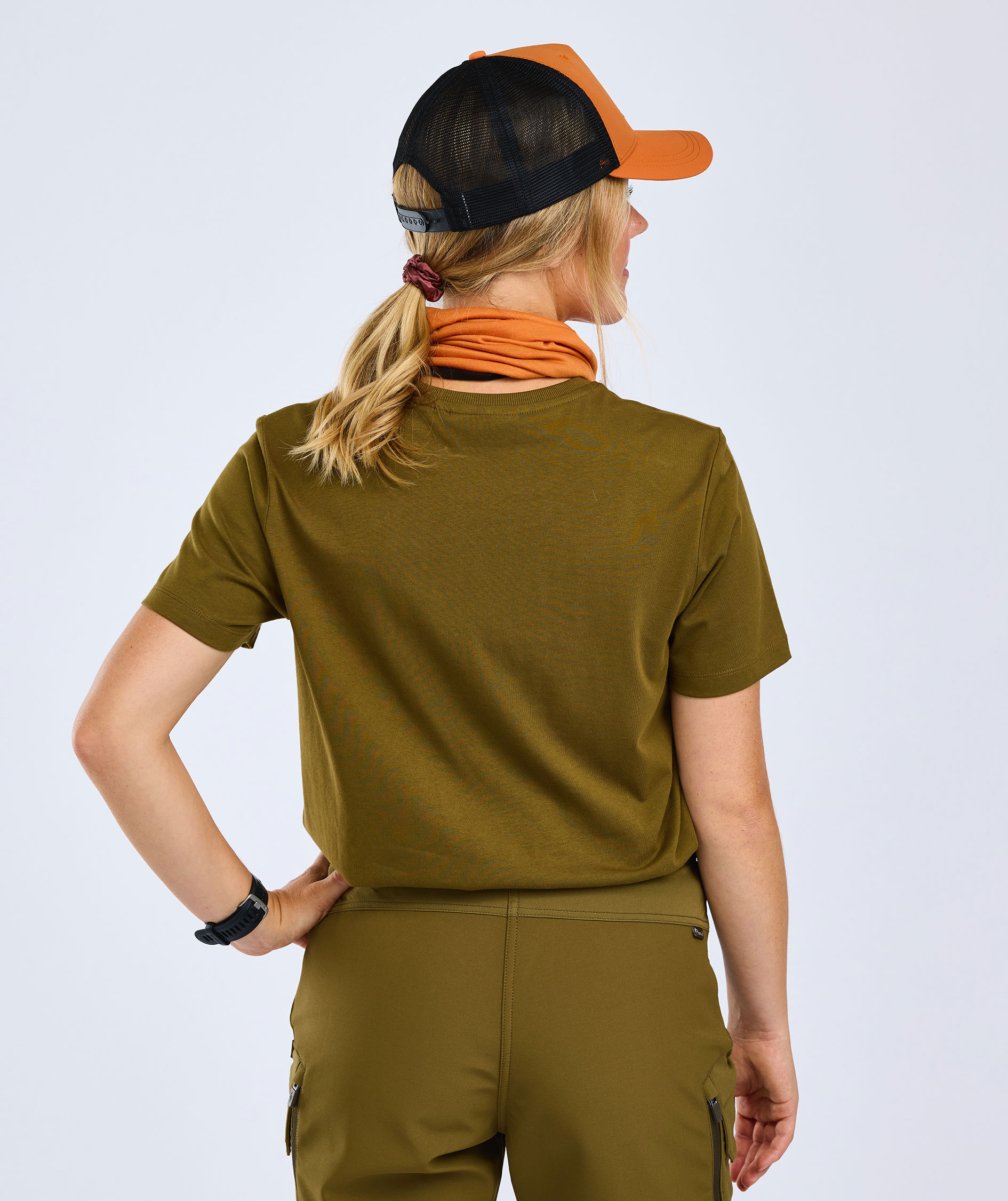 Pinewood Moose dame T-shirt, Hunting Olive, large image number 2