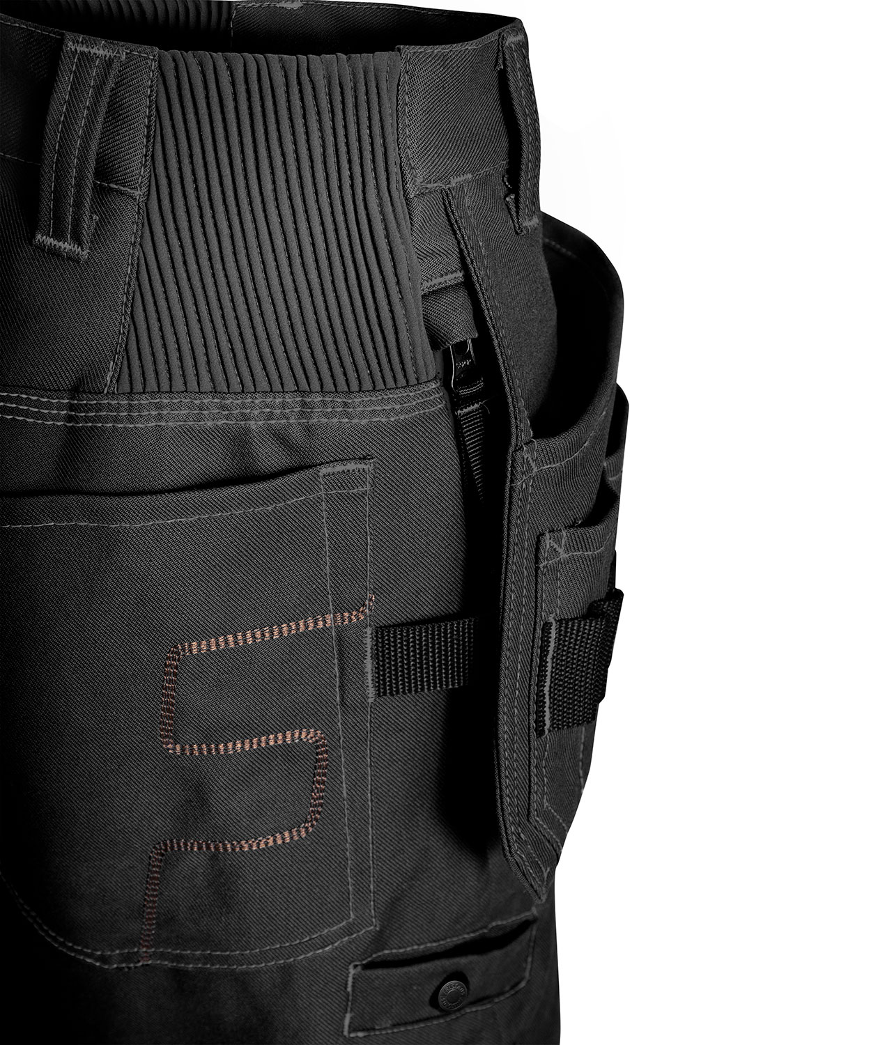 Fristads dame h&aring;ndv&aelig;rkerbukser 2605, Sort, large image number 4