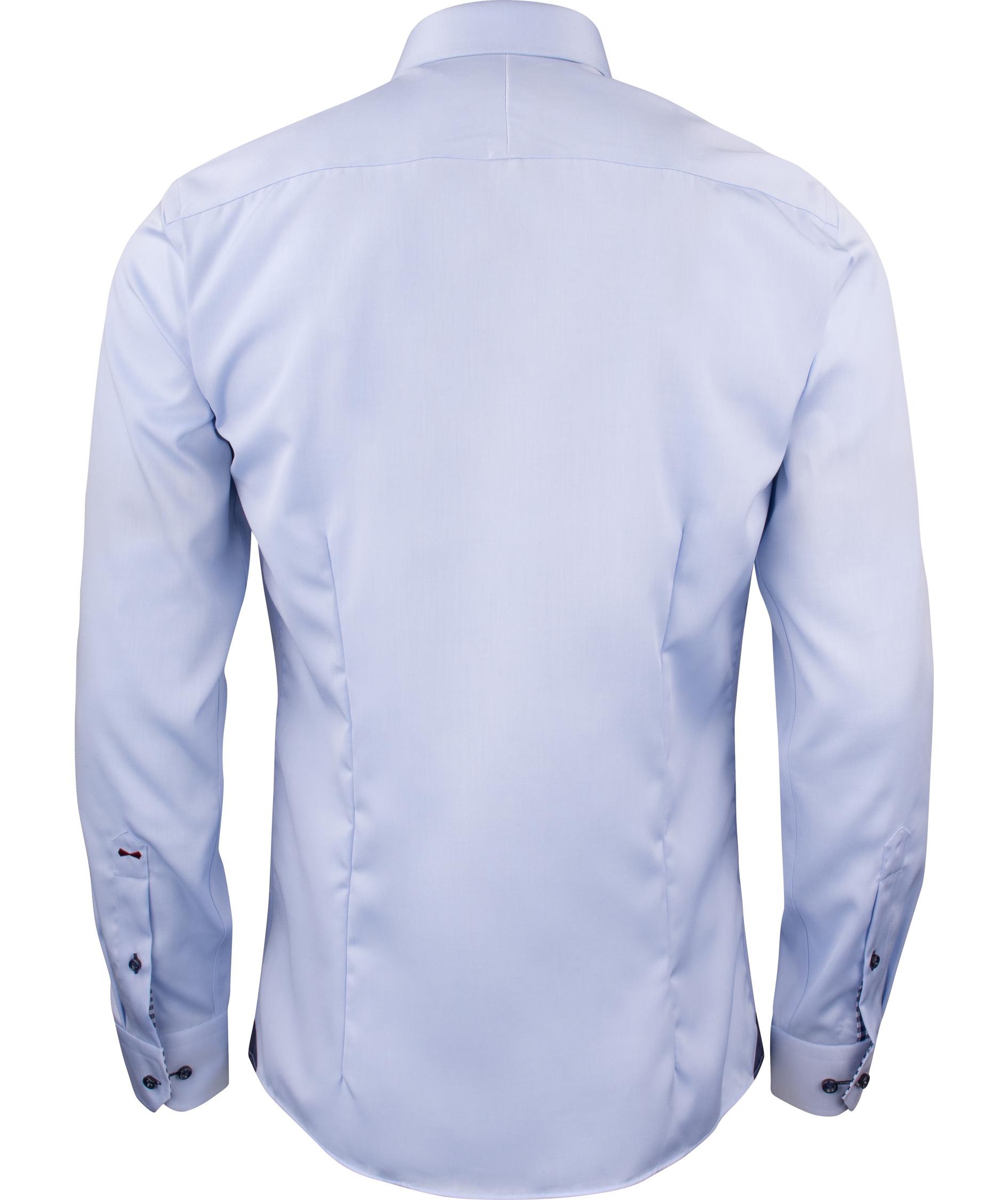 J. Harvest & Frost Twill Red Bow 20 regular fit skjorta, Sky Blue/Navy