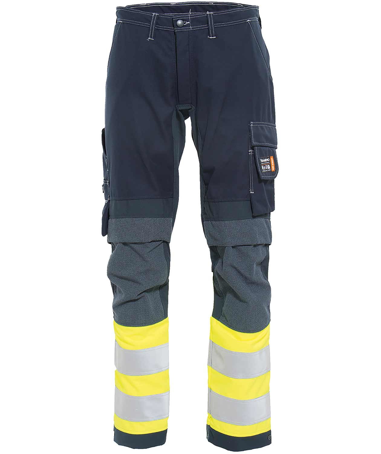 Tranemo Stretch FR Arbeitshose, Marine/Hi-Vis gelb