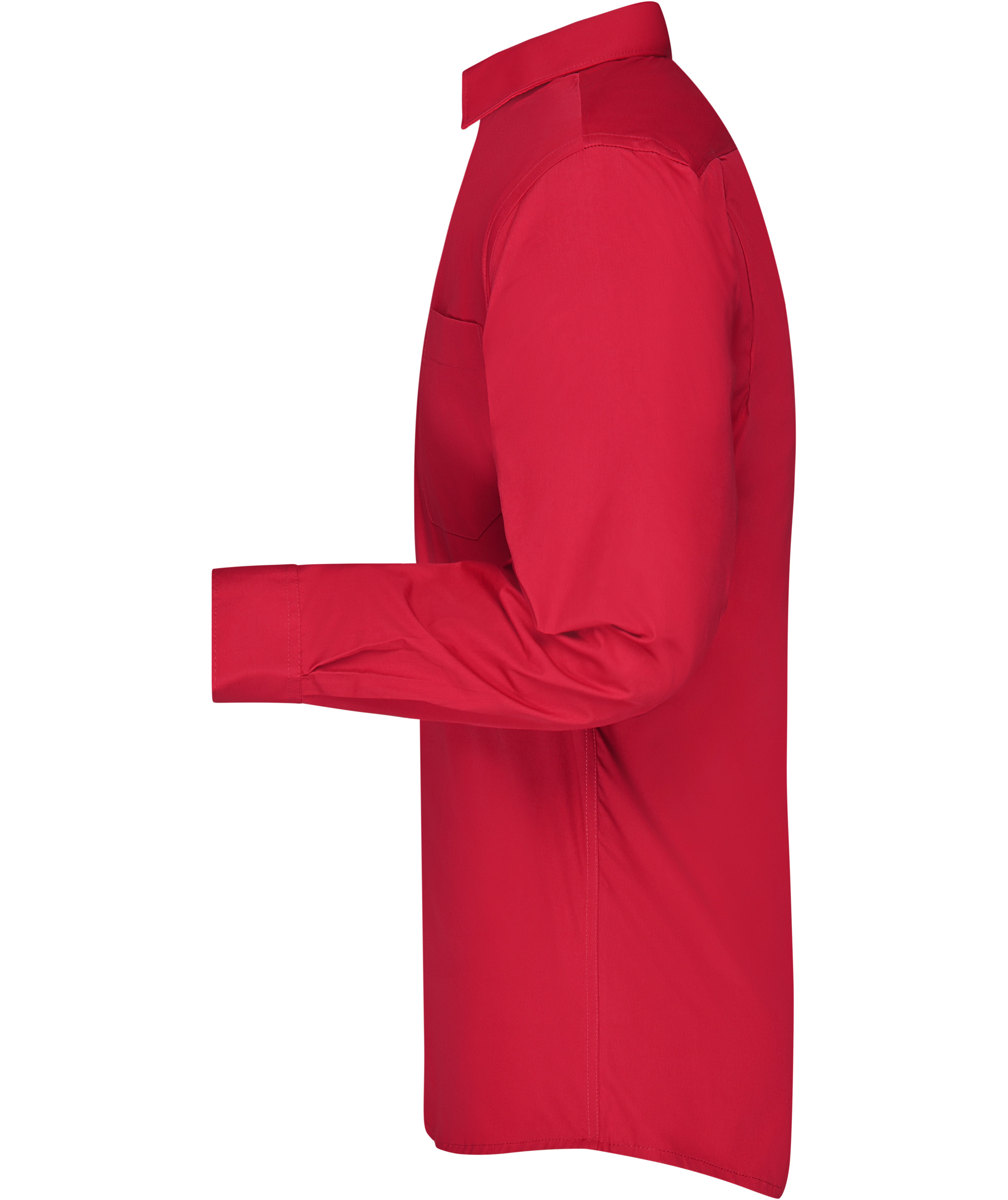 James & Nicholson modern fit  skjorte, R&oslash;d, large image number 3