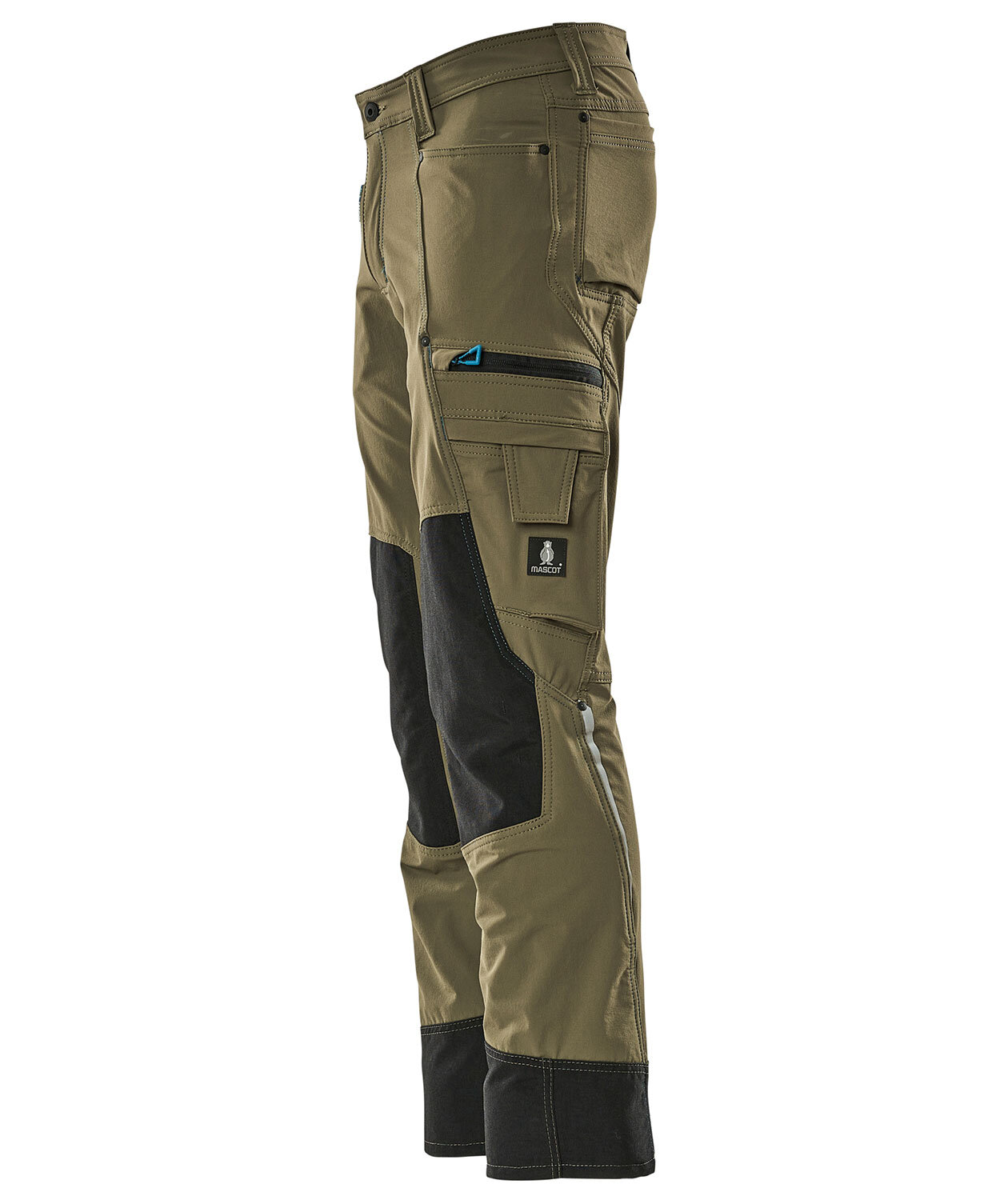 Mascot Advanced work trousers full stretch, Moss green, large image number 3