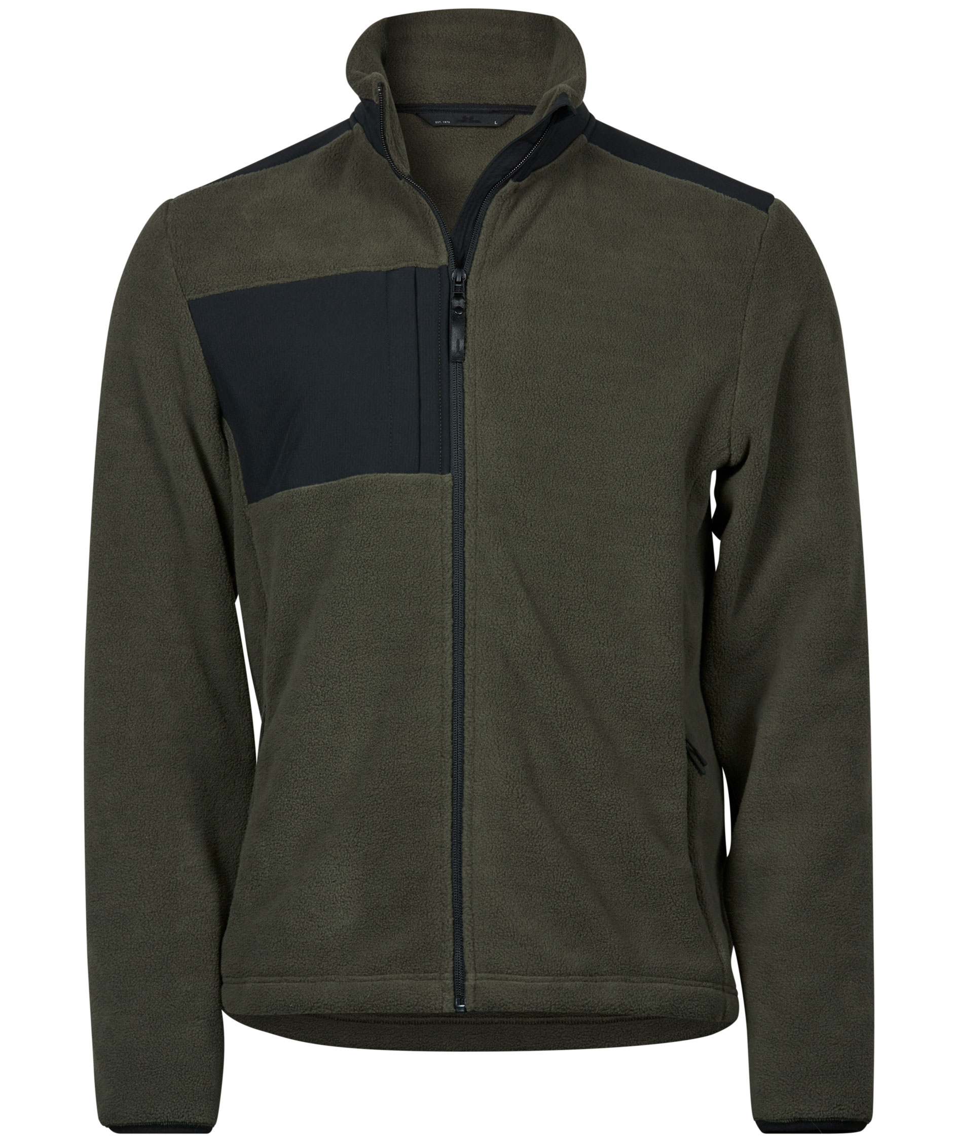 Tee Jays Mountain fleecejakke, Deep Green/Black, Deep Green/Black, swatch