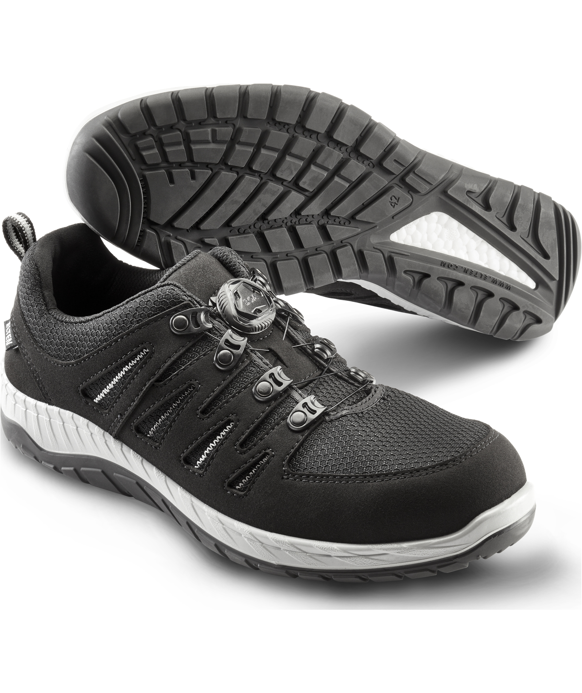 2nd quality Elten Maddox Boa&reg; Black-Grey Low S3, Black