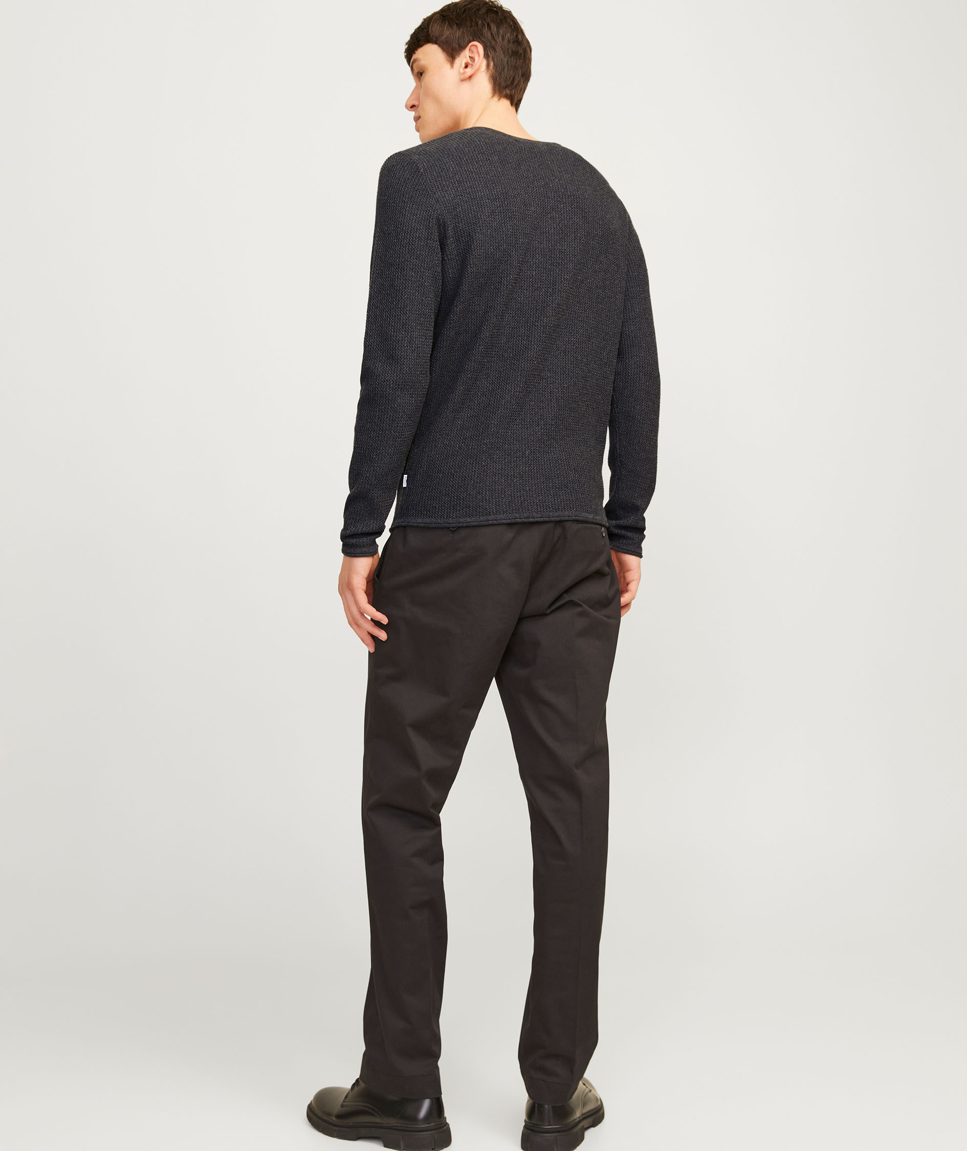 Jack & Jones JJECOOPER striktr&oslash;je, Dark Grey Melange, large image number 2
