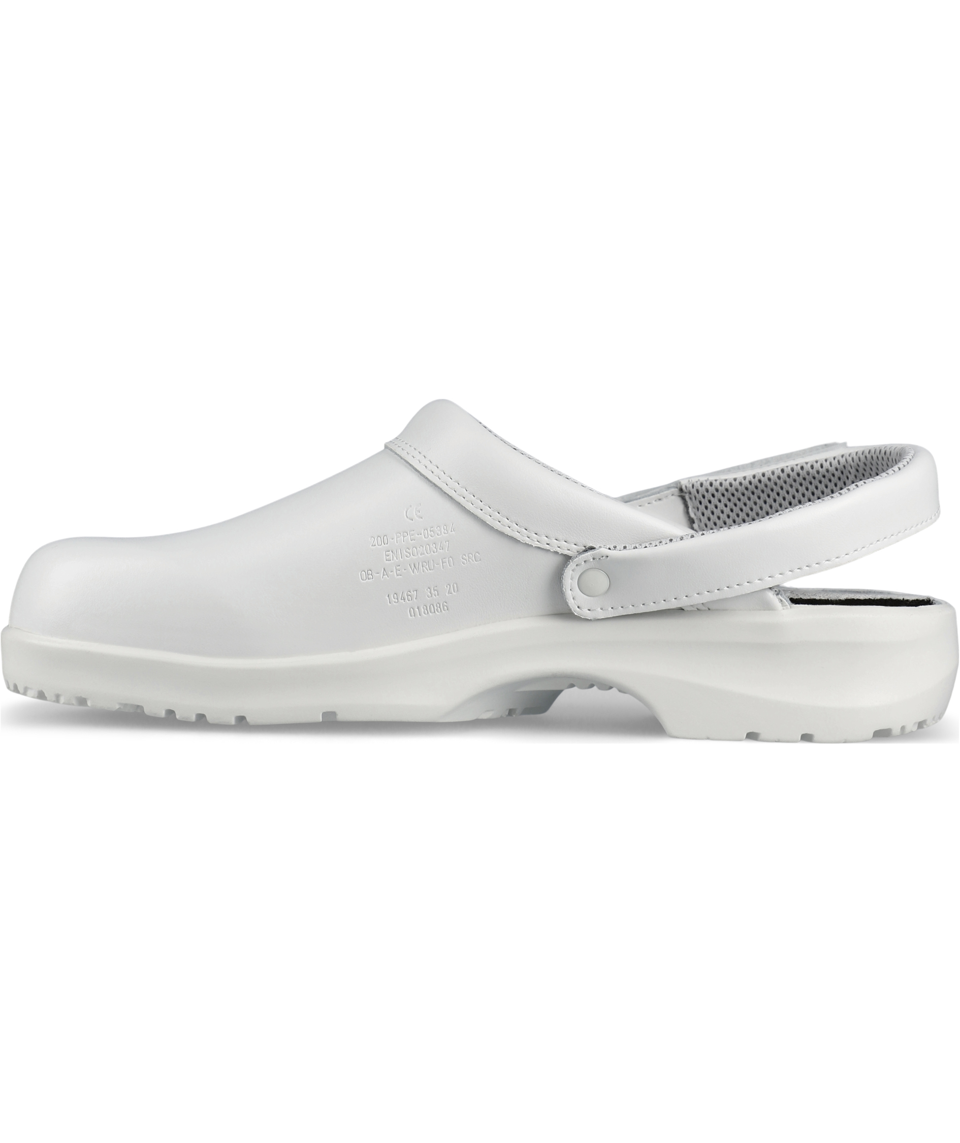 Sika Fusion clogs with heel strap OB, White, large image number 2
