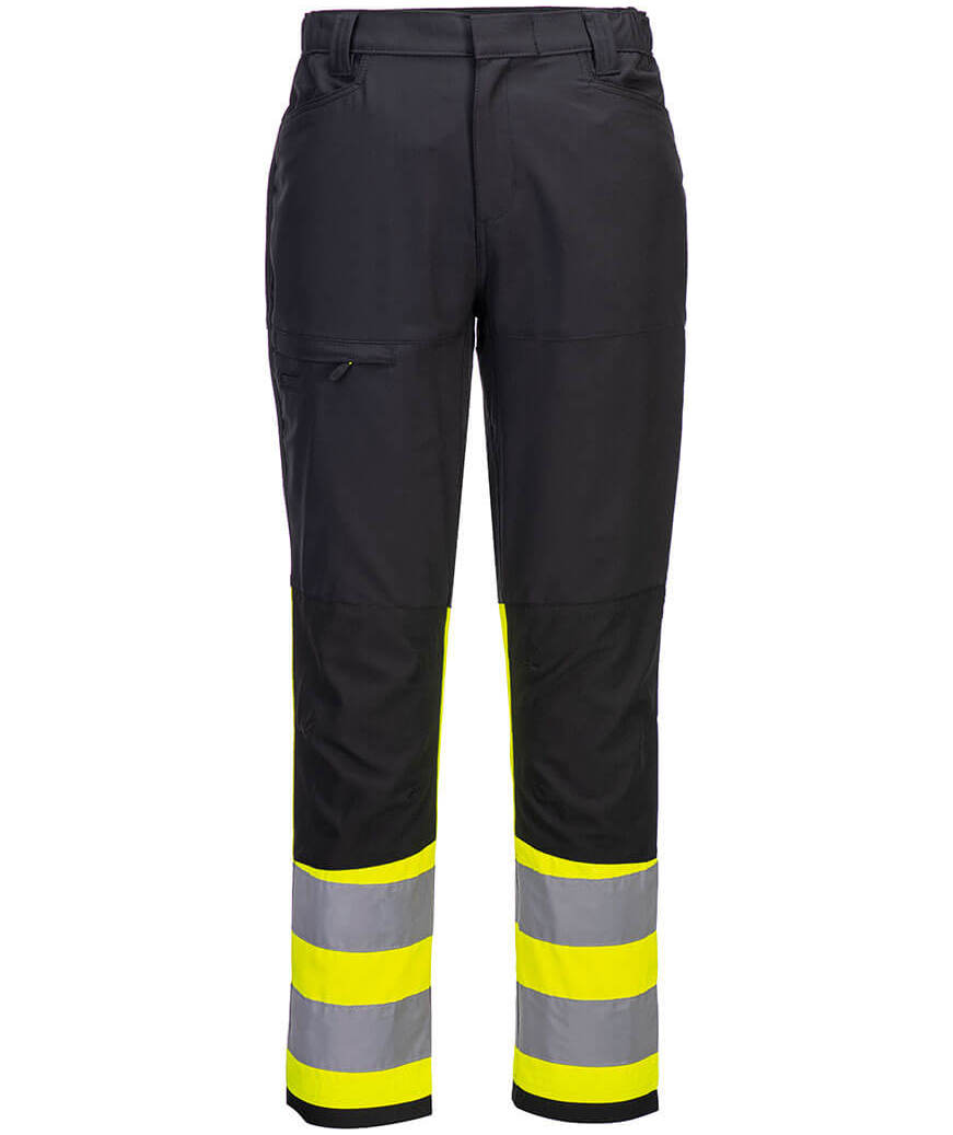 Portwest WX2 Eco servicebyxa, Varsel Gul/Svart