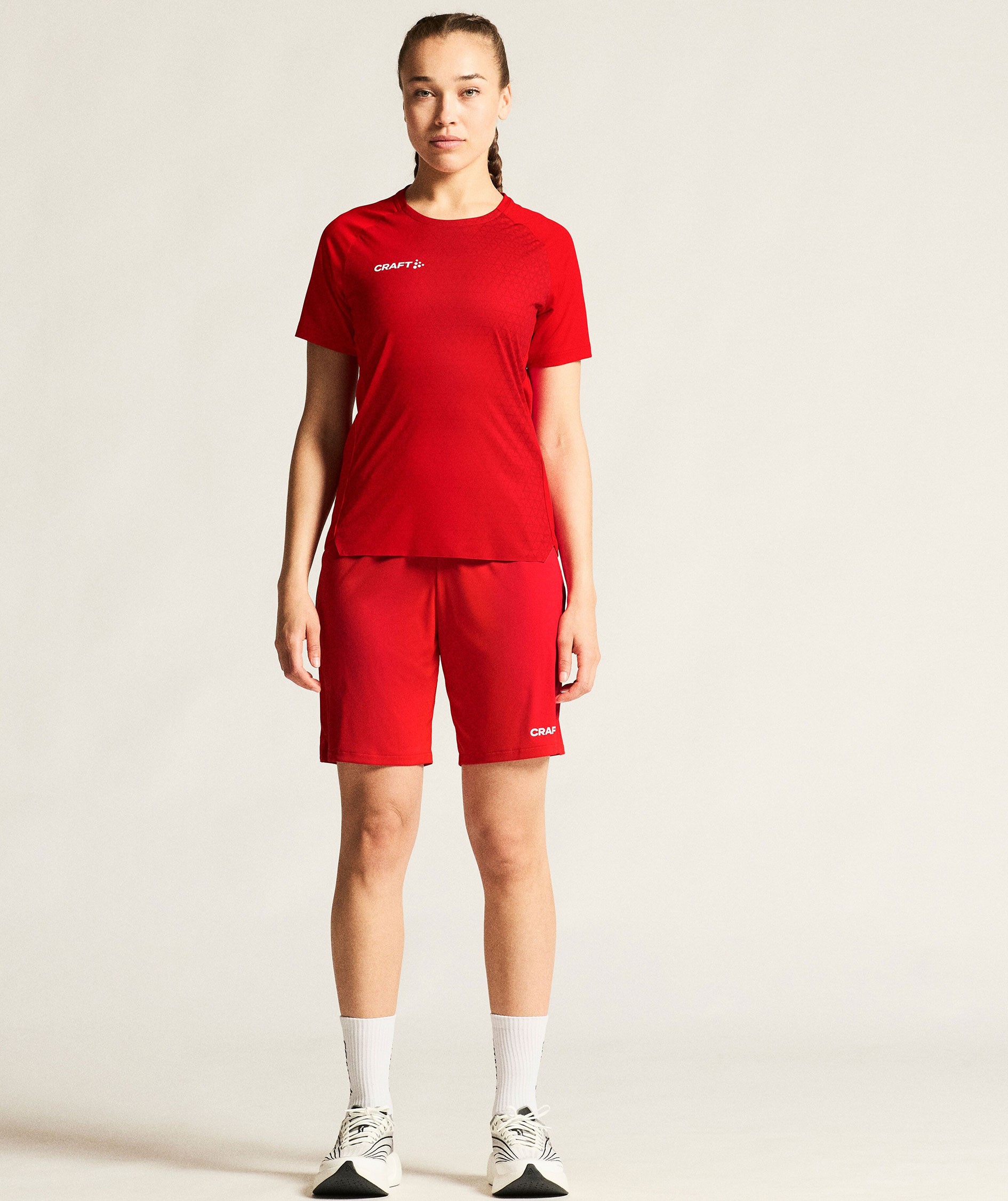 Craft Extend 2.0 Graphic dame T-skjorte, Bright red, large image number 6