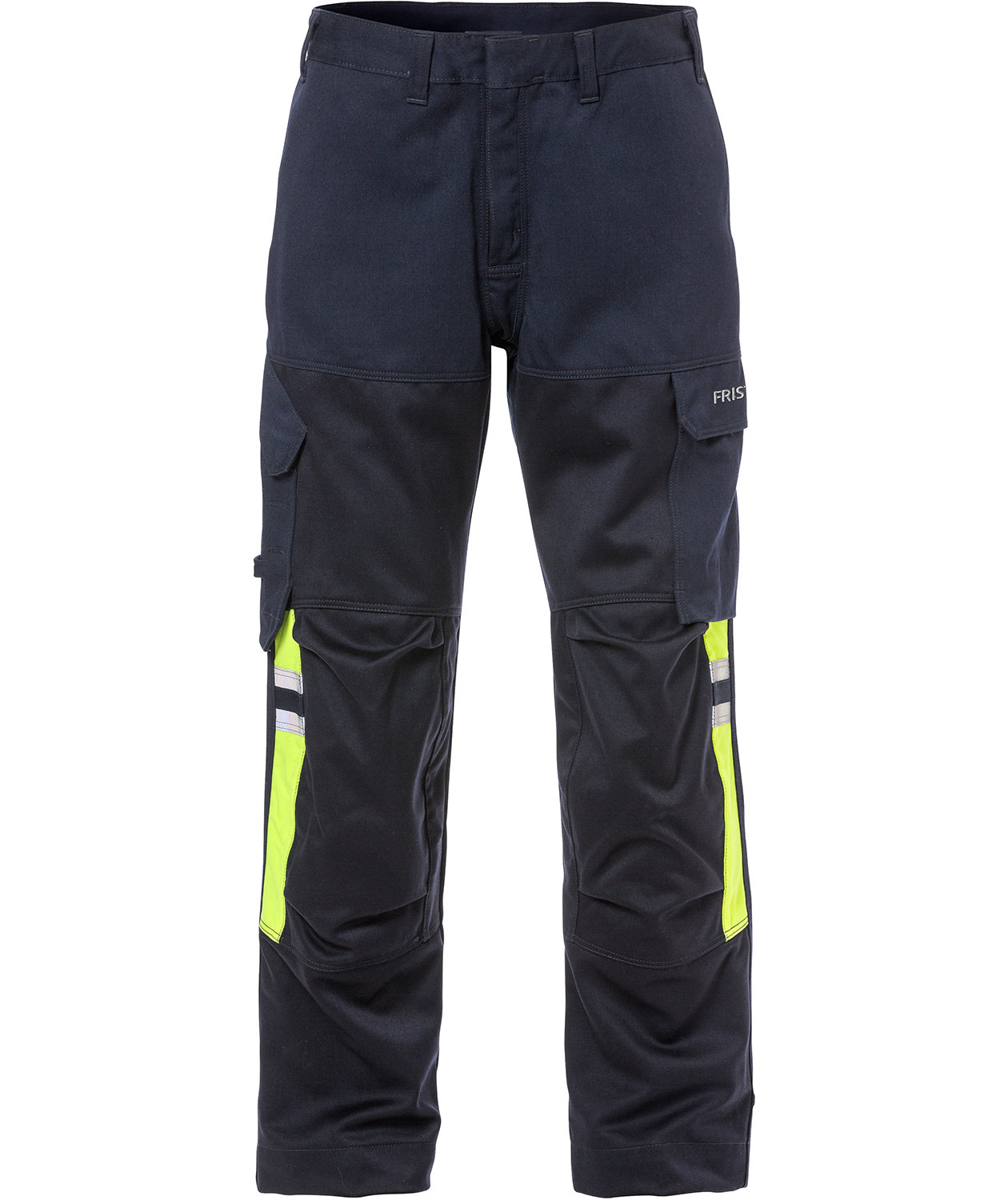 Fristads Flamestat arbeidsbukse, Marine/Hi-Vis gul, large image number 0