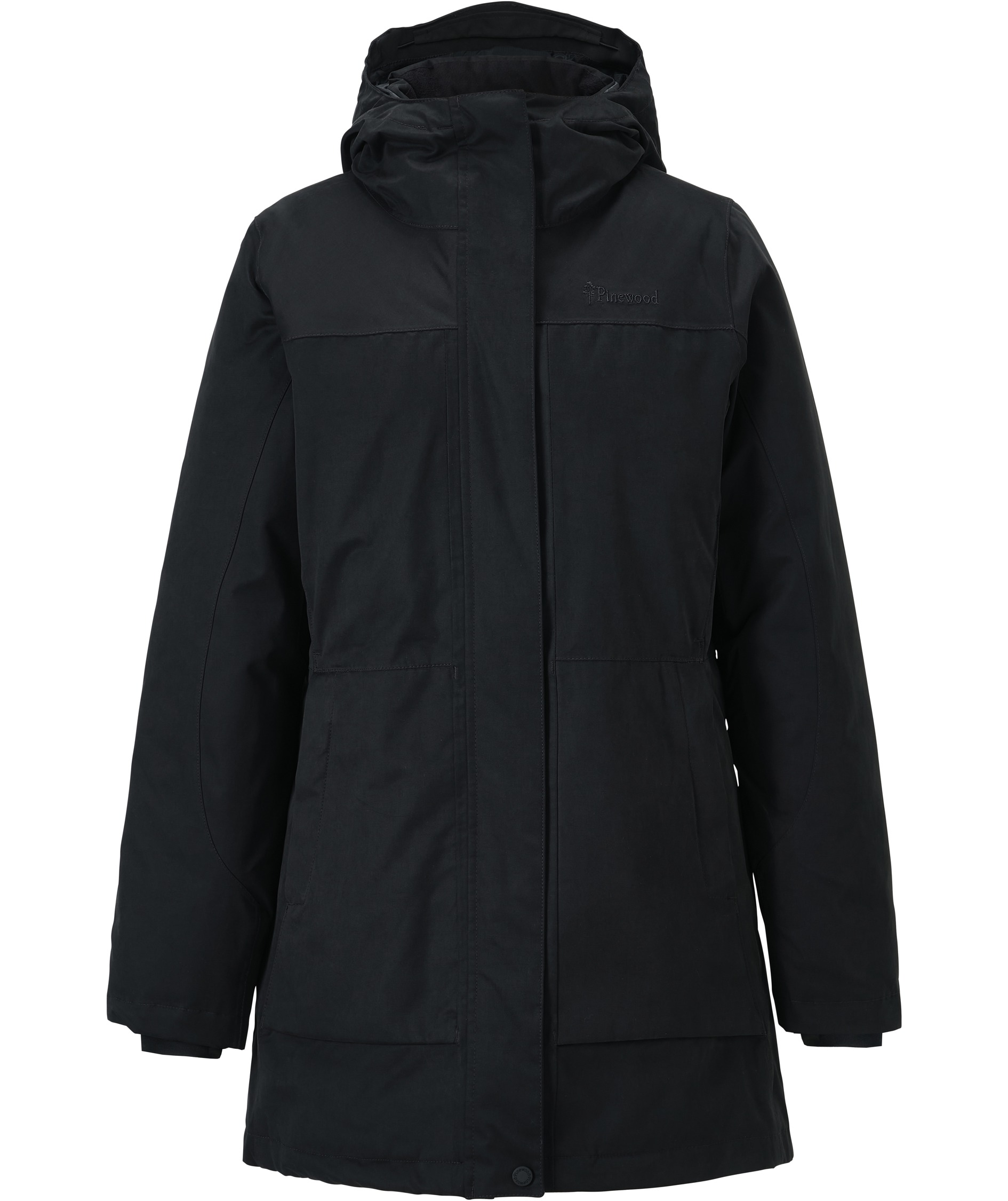 Pinewood dame vinter parkajakke, Black