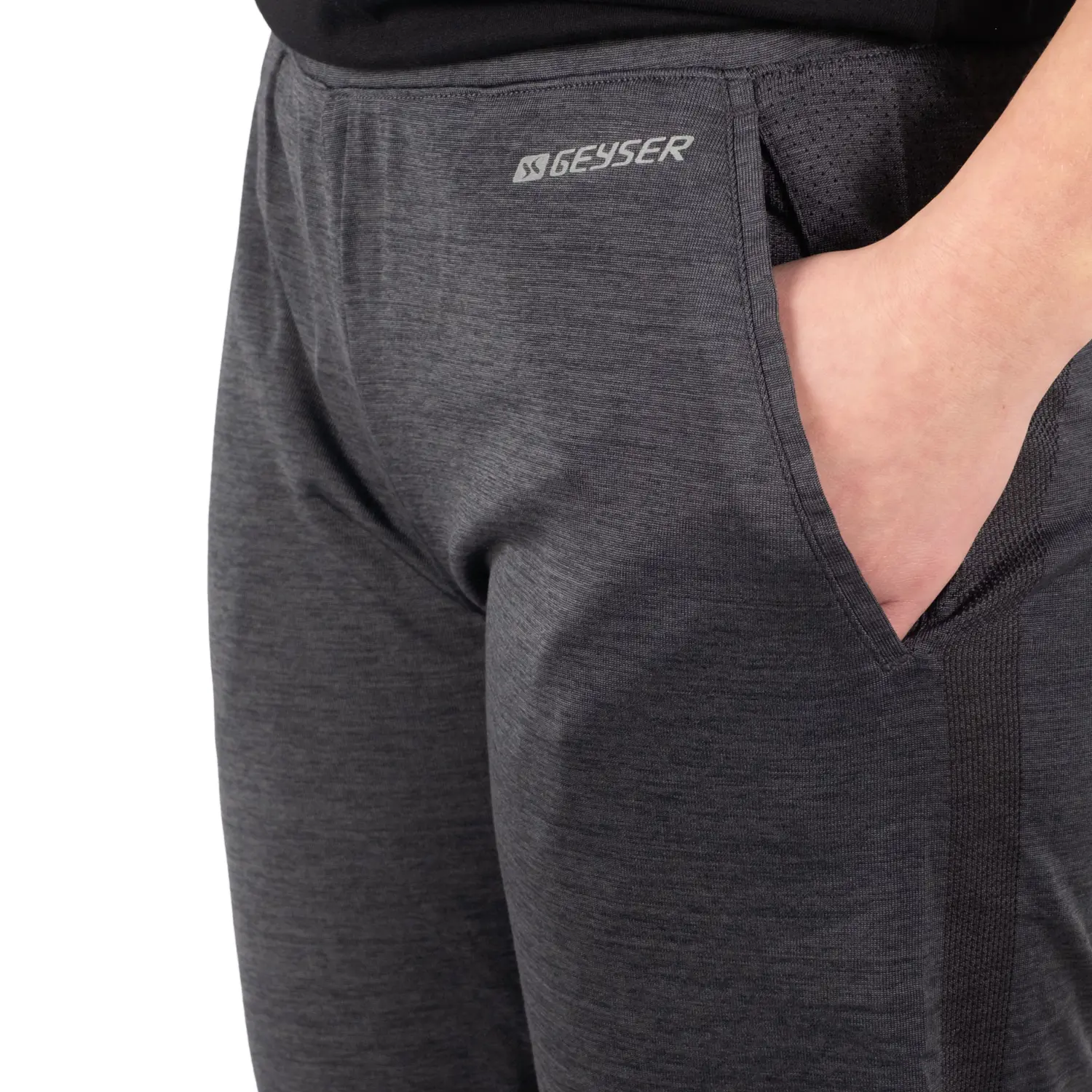 115182 Køb GEYSER seamless sporty dame joggingbukser, Grafit melange hos ...