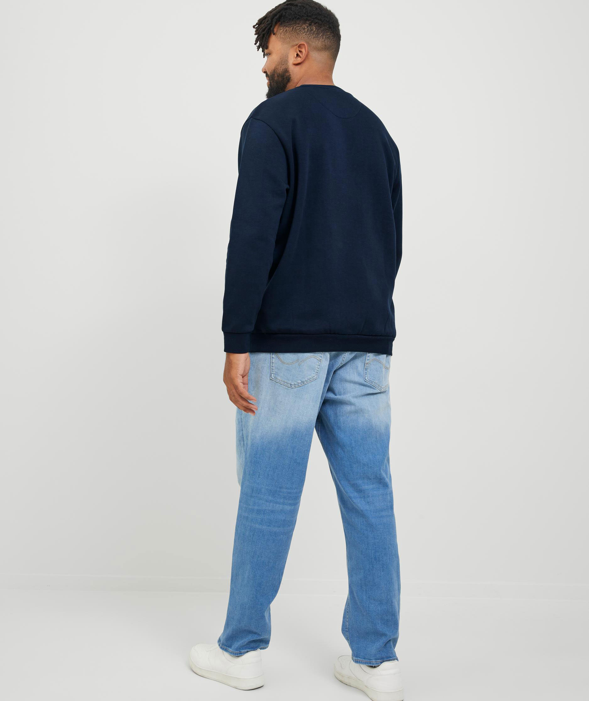 Jack & Jones Plus JJEBRADLEY collegegenser, Navy Blazer, large image number 6