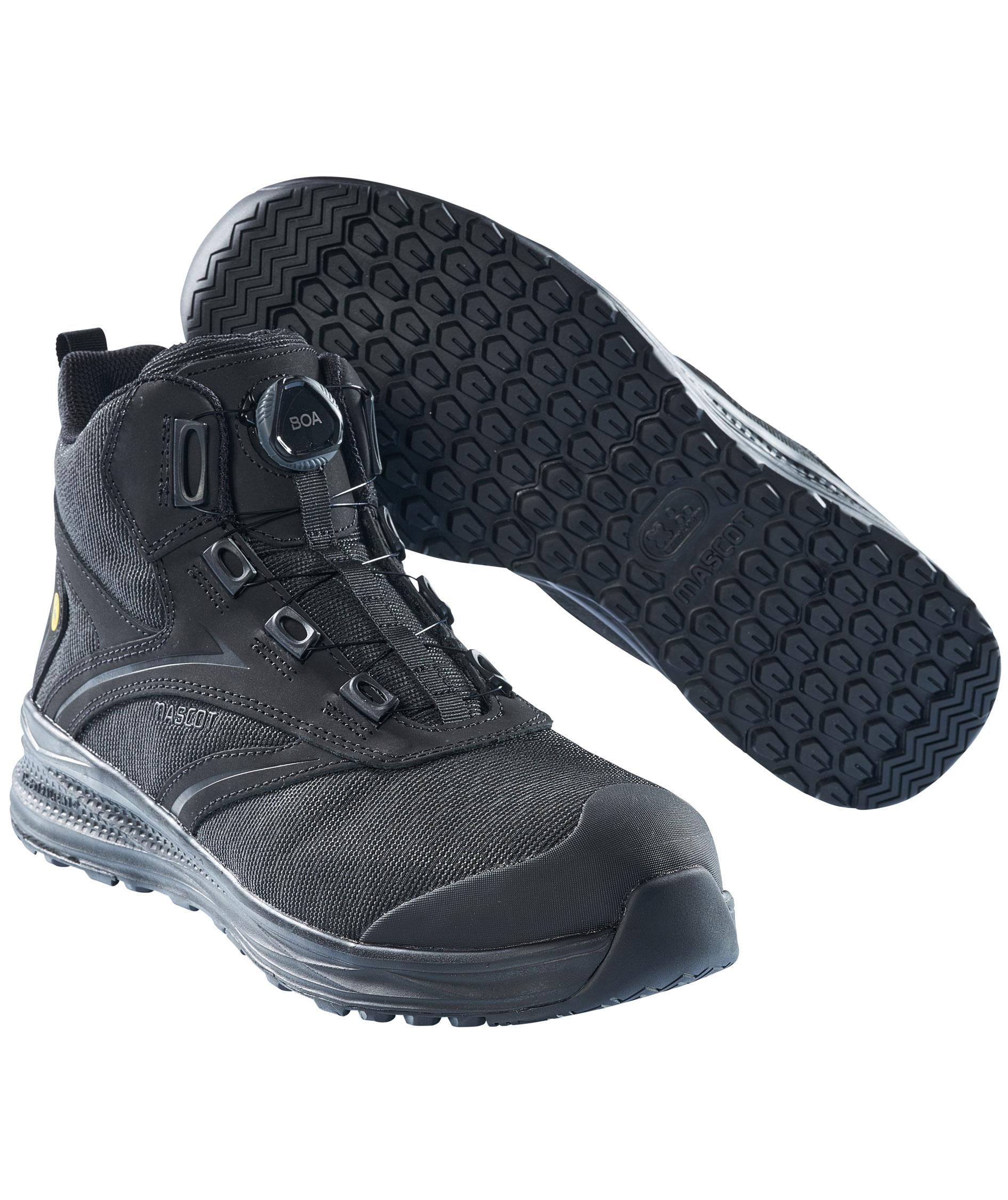 Mascot Carbon vernest&oslash;vler S1P, Svart