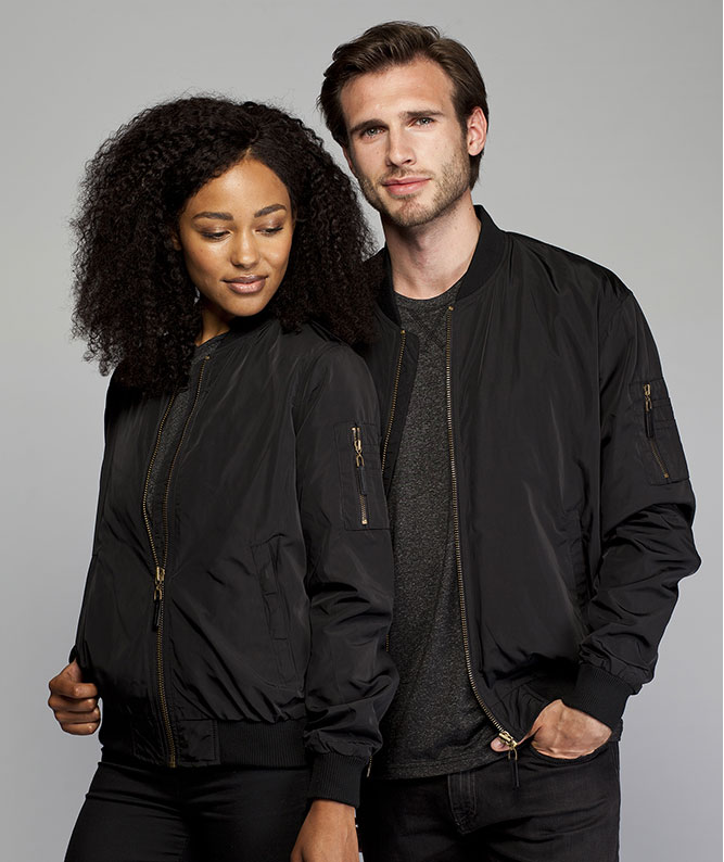 IK bomberjacka dam, Svart