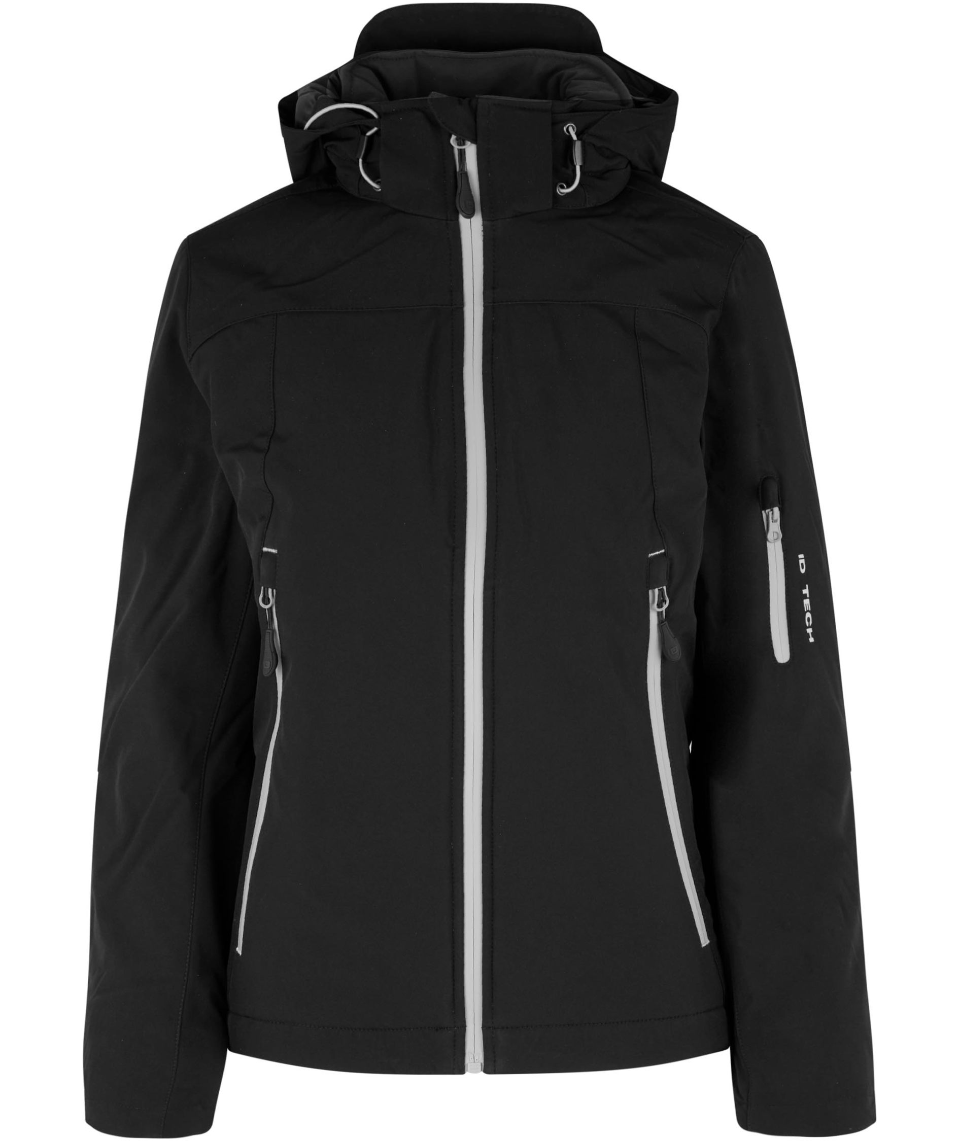 ID vinter softshelljacka dam, Svart, Svart, swatch
