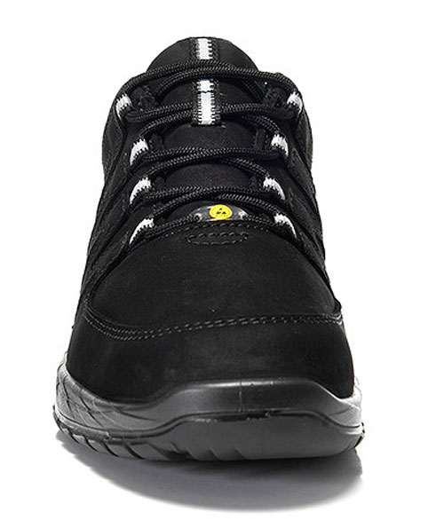 Elten Maddox Black Leather Low arbejdssko O2, Sort, large image number 2