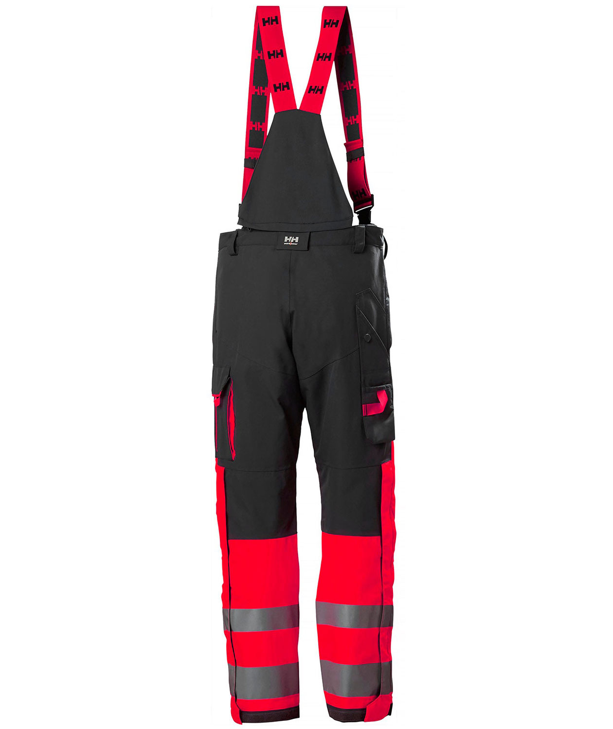 Helly Hansen Alna 2.0 shell trousers, Hi-vis red/charcoal