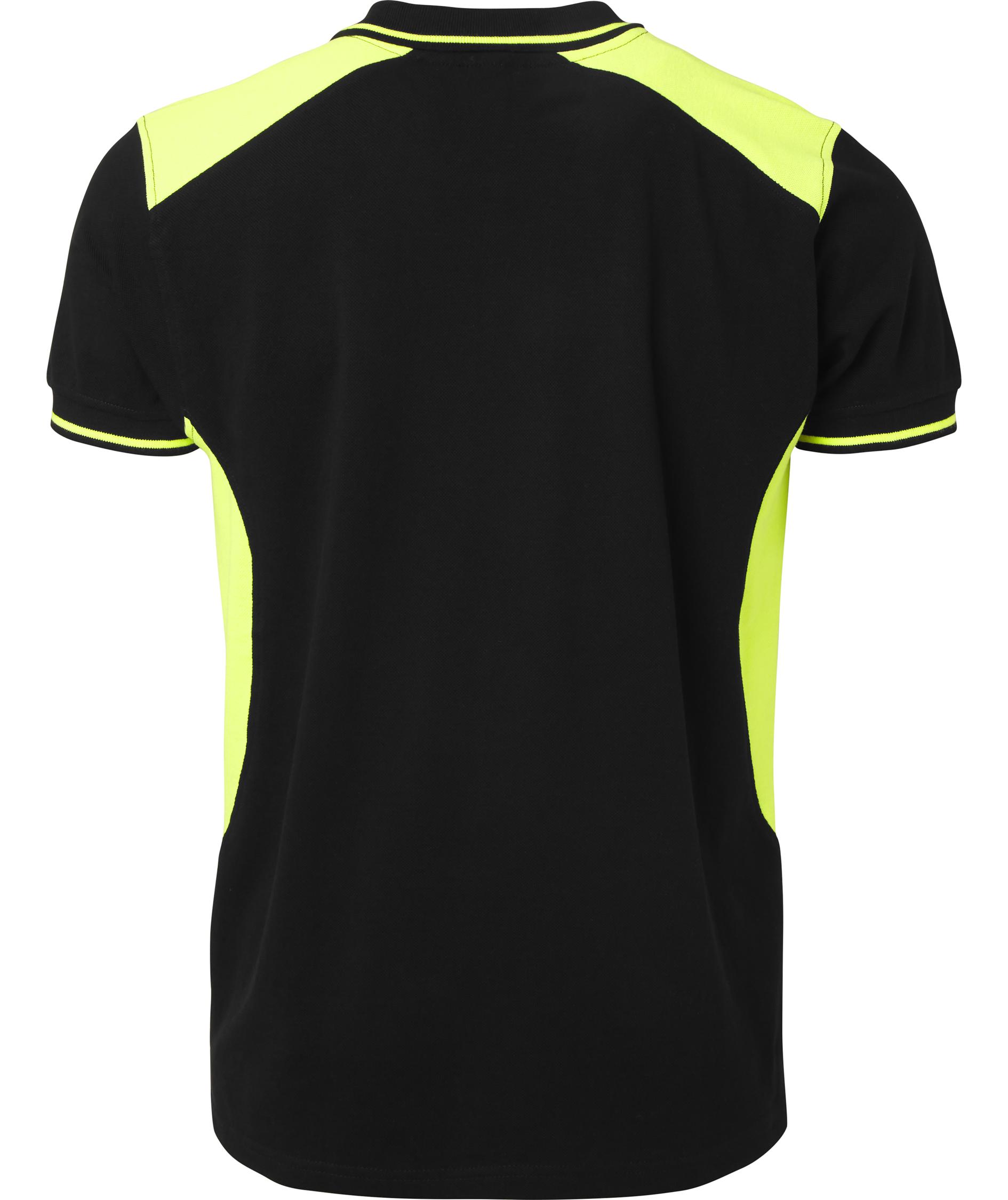 Top Swede polo shirt 213, Black/Hi-Vis Yellow, large image number 1