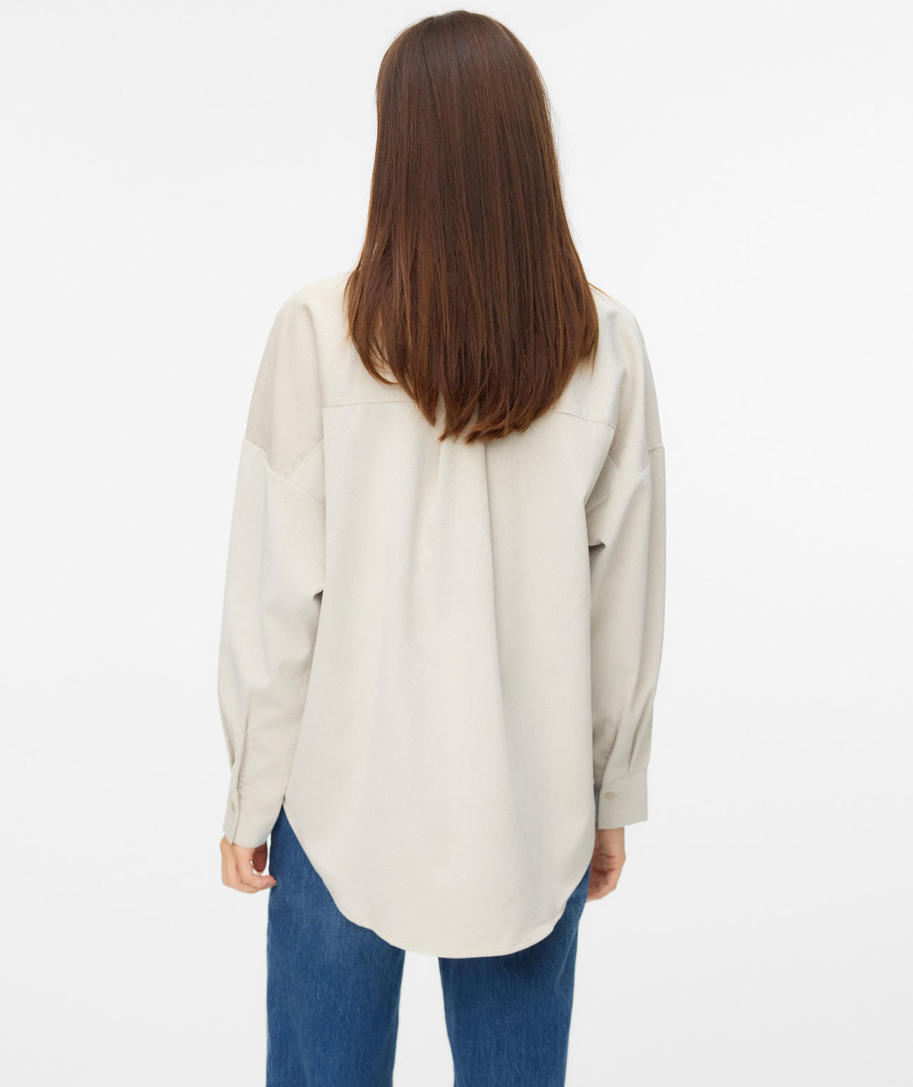 Vero Moda VMSANNE Corduroy Hemd, Pumice Stone, large image number 2