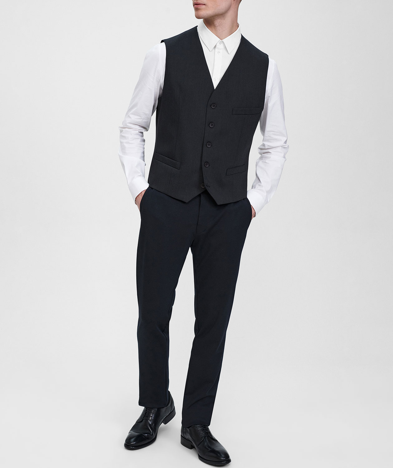 Sunwill Traveller Bistretch Regular fit v&auml;st, Charcoal