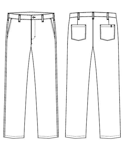 Kentaur chino trousers leg length 86 cm, Pepita Checkered Black/White, large image number 3