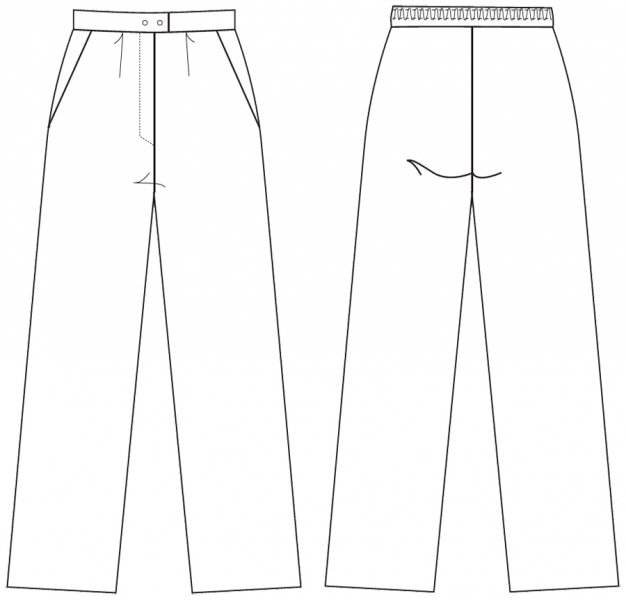 Kentaur damebukser, Hvid, large image number 2