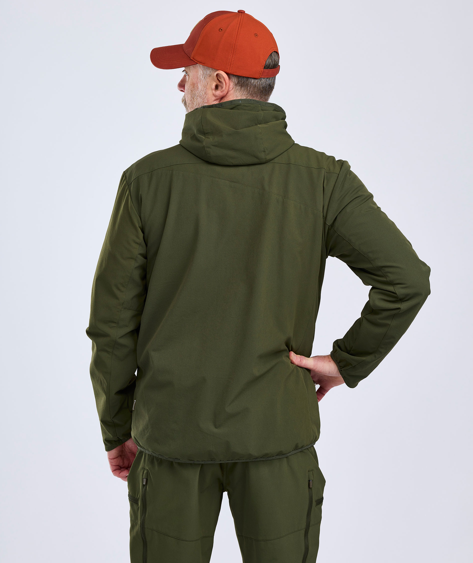 Pinewood Abisko Light jakke, Mossgreen/Mossgreen, large image number 4