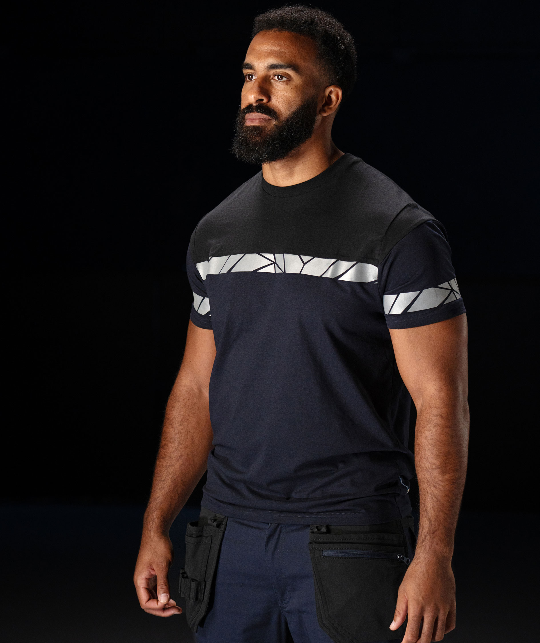 ProJob T-shirt 7001, Marine Blue/Black, large image number 7