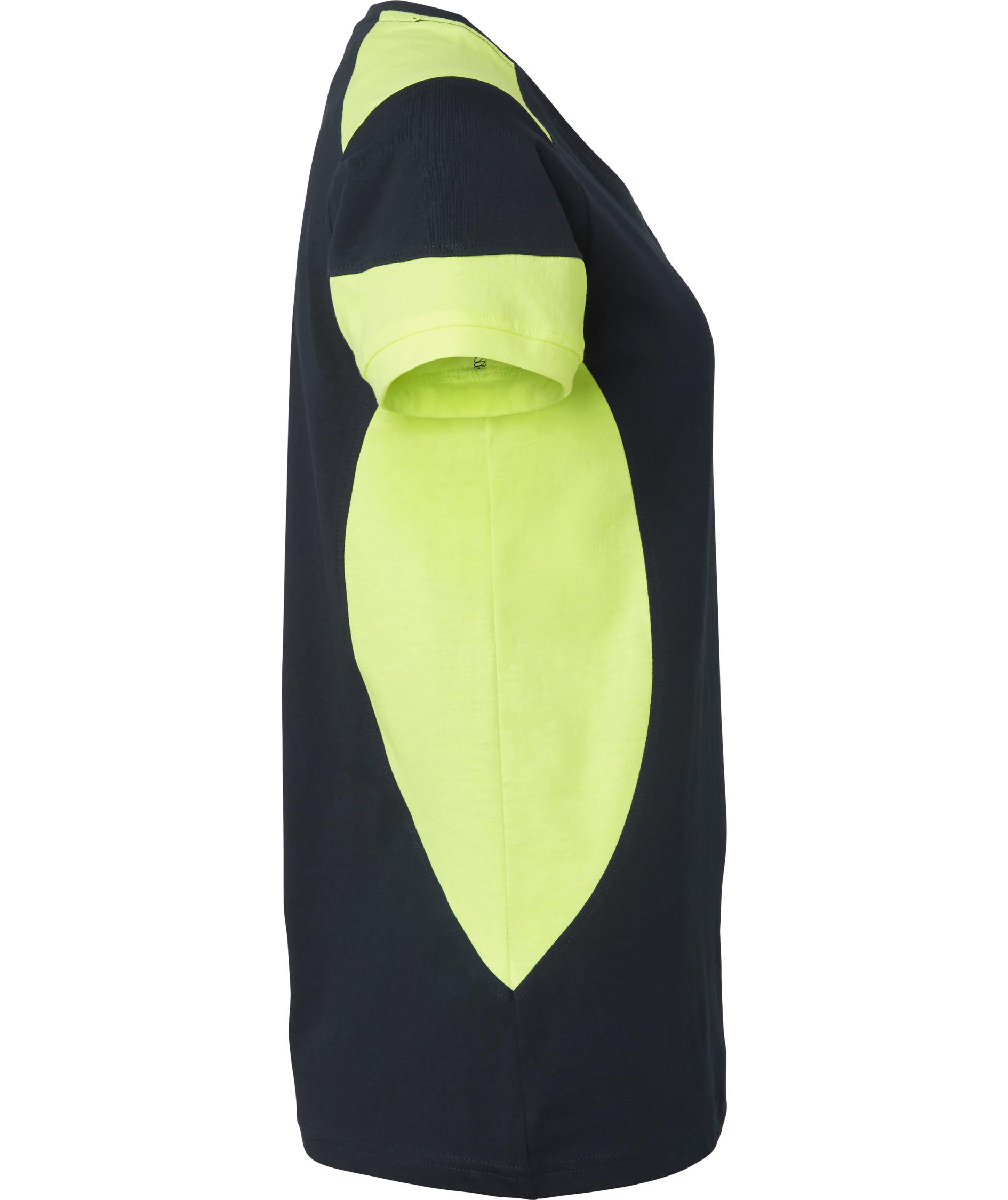 Top Swede women's T-shirt 211, Navy/Hi-Vis yellow, large image number 2