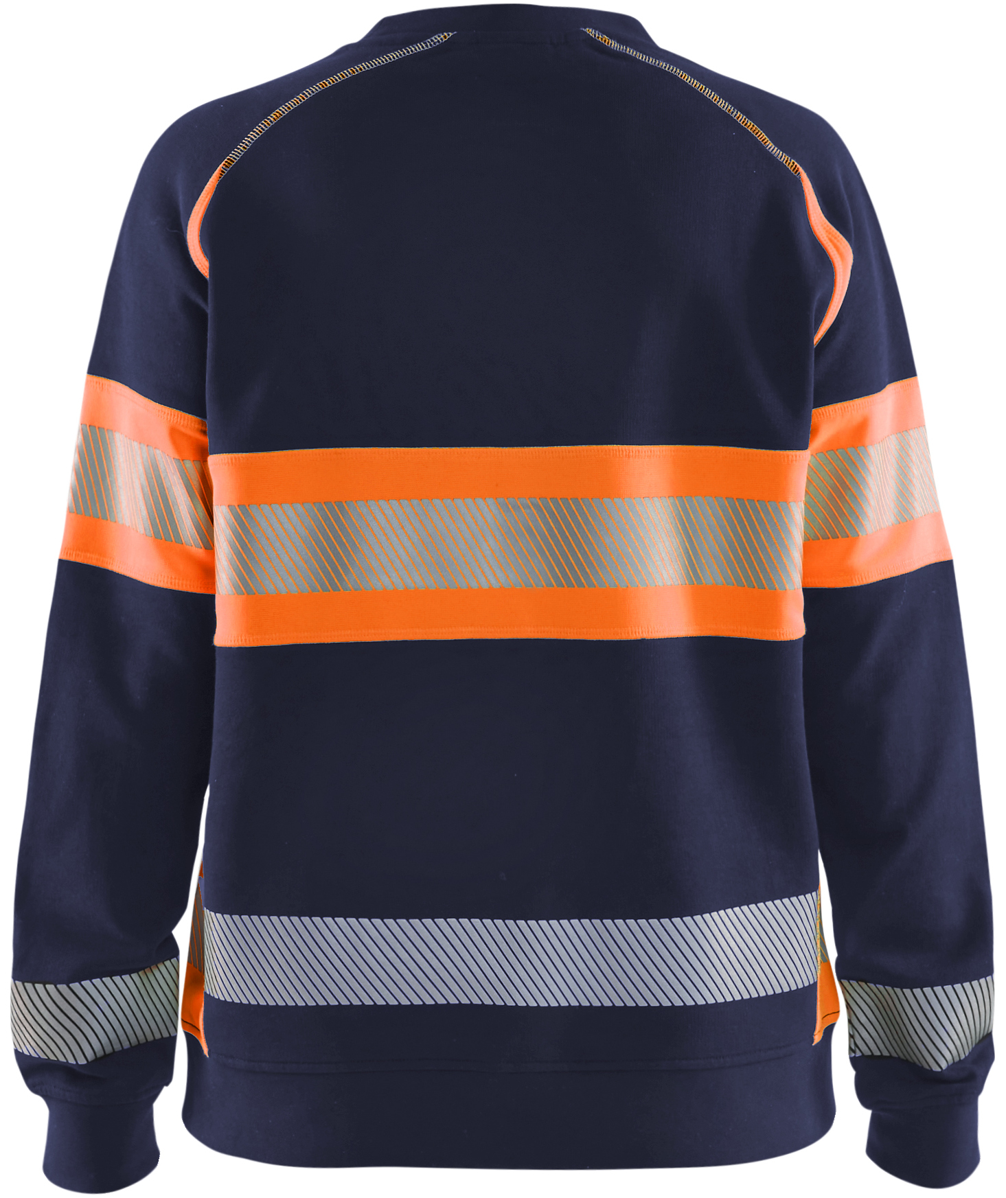 Bl&aring;kl&auml;der women's sweatshirt, Marine/Hi-Vis Orange, large image number 2