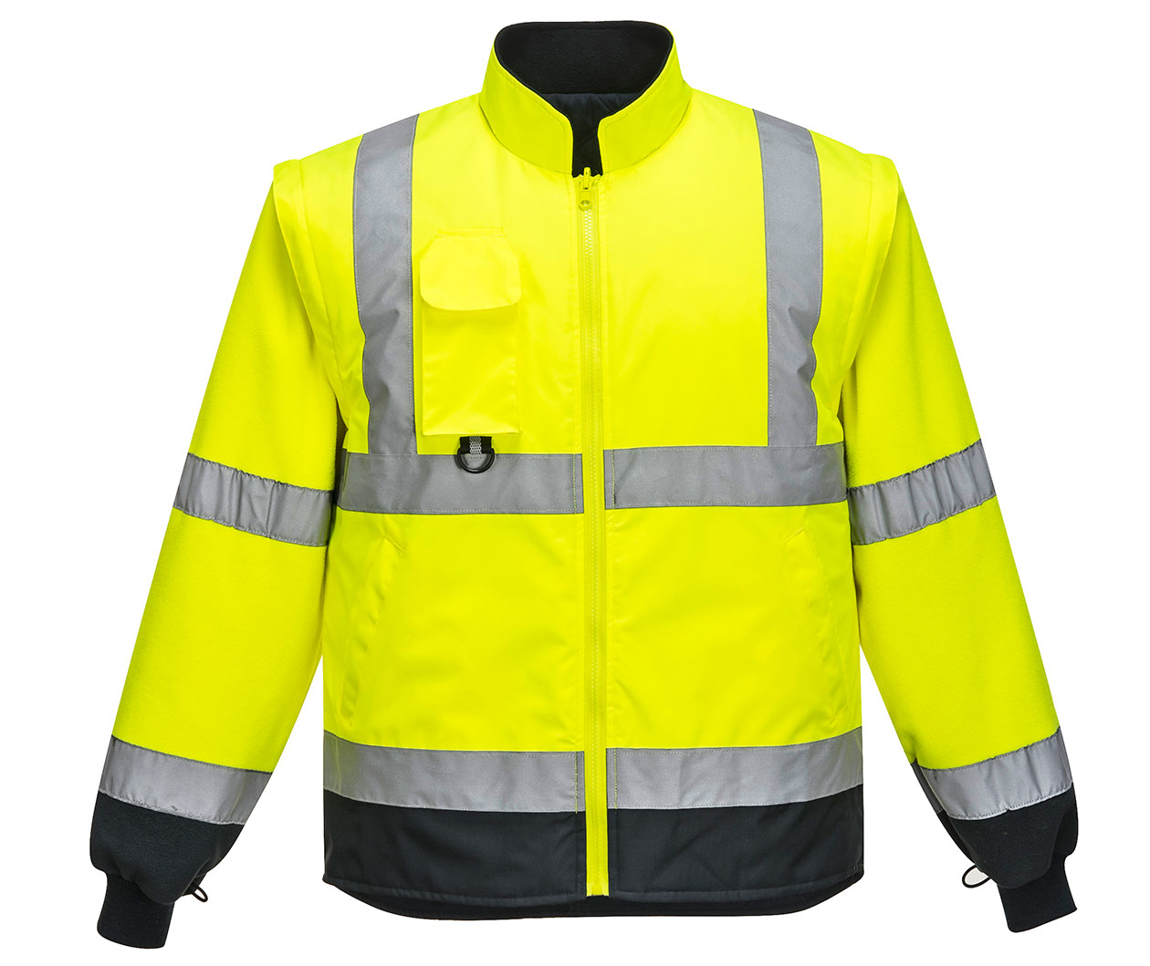 Portwest 7-in-1 parka, Hi-vis Yellow/Marine, large image number 2