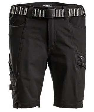 Kramp Technical arbejdsshorts full stretch, Sort