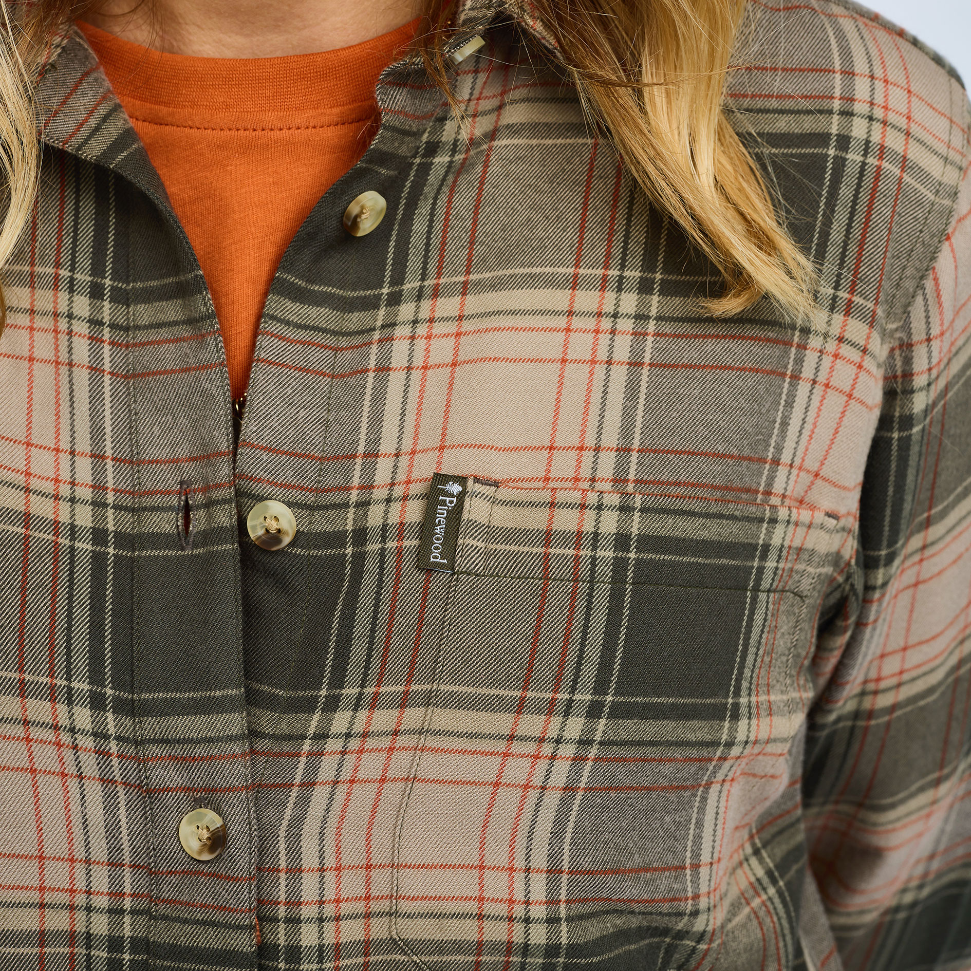 Pinewood Finnveden Forest flannel dameskjorte, 8669, large image number 4