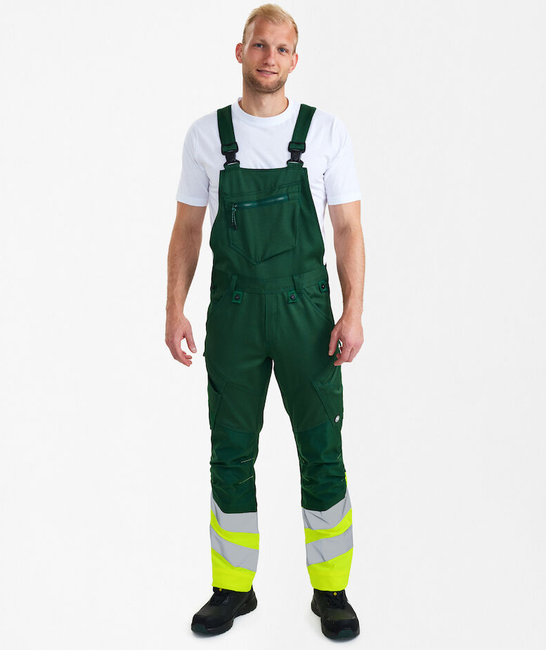 Engel Safety overall, Gr&oslash;n/Hi-Vis Gul, large image number 1
