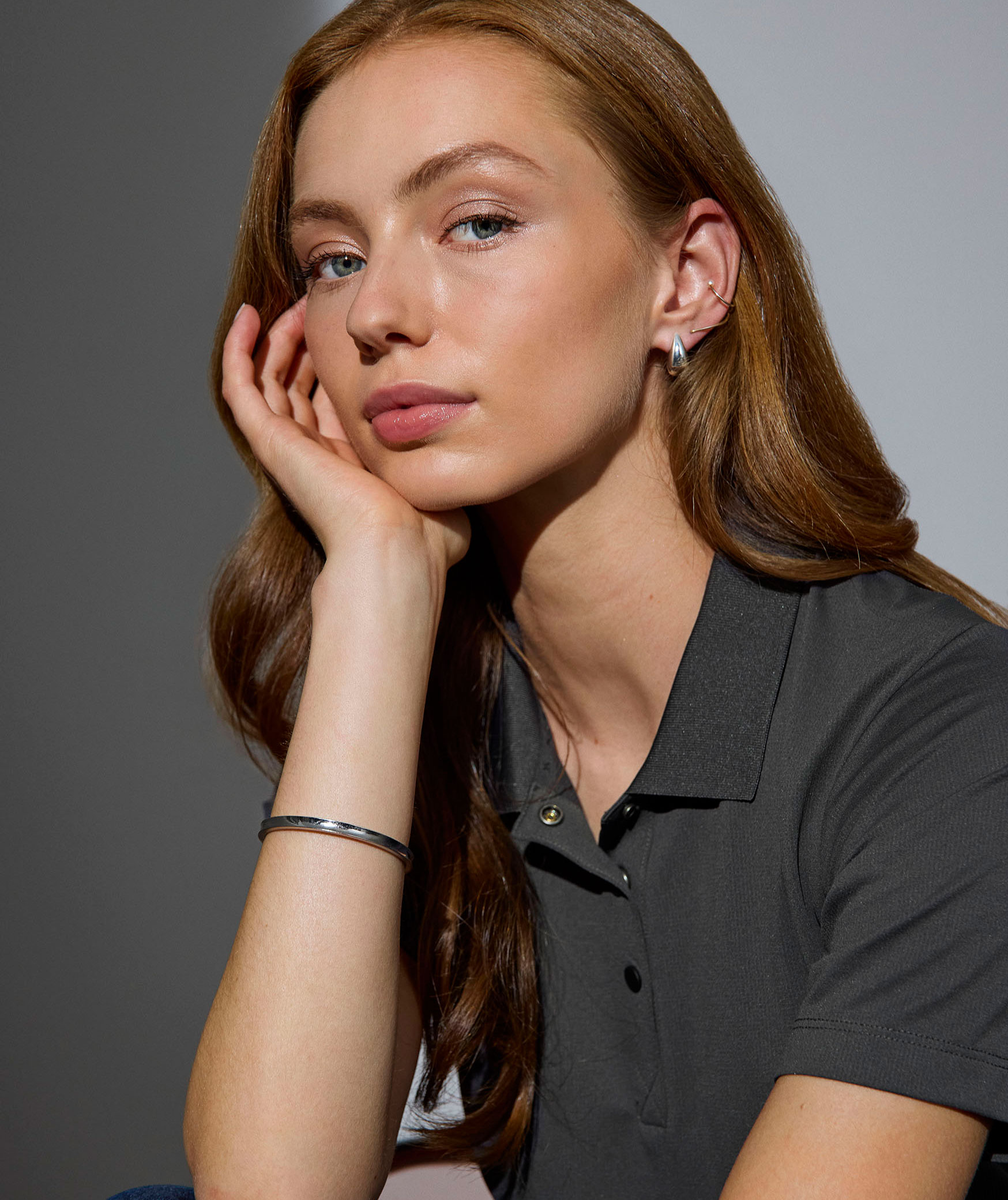 GEYSER Active dame polo T-shirt, Koksgr&aring;, large image number 5