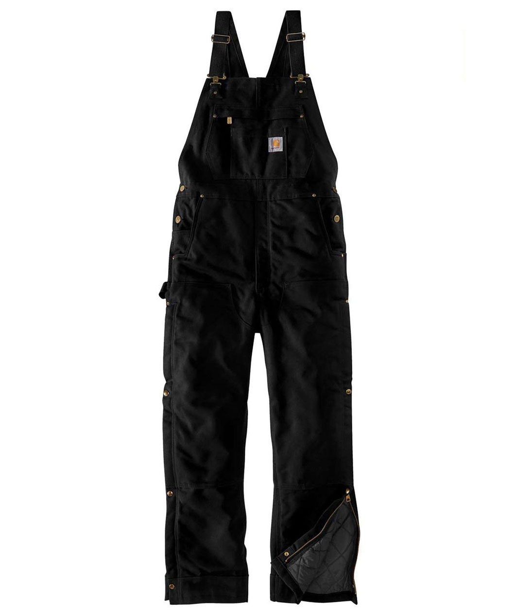 Carhartt Firm Duck h&auml;ngselbyxa, Svart