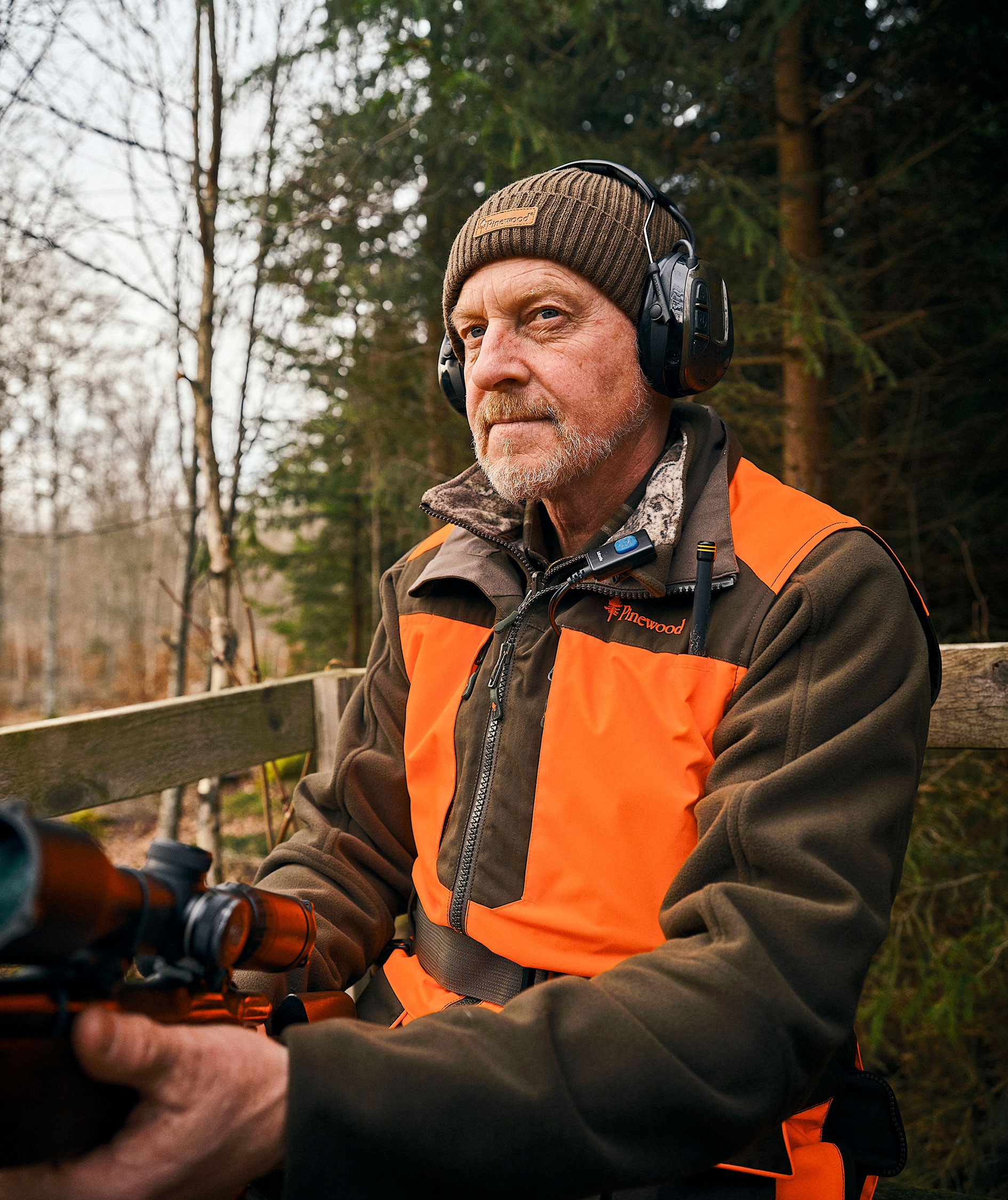Pinewood Furudal Doghandler vest, Orange/Moss Green, large image number 6