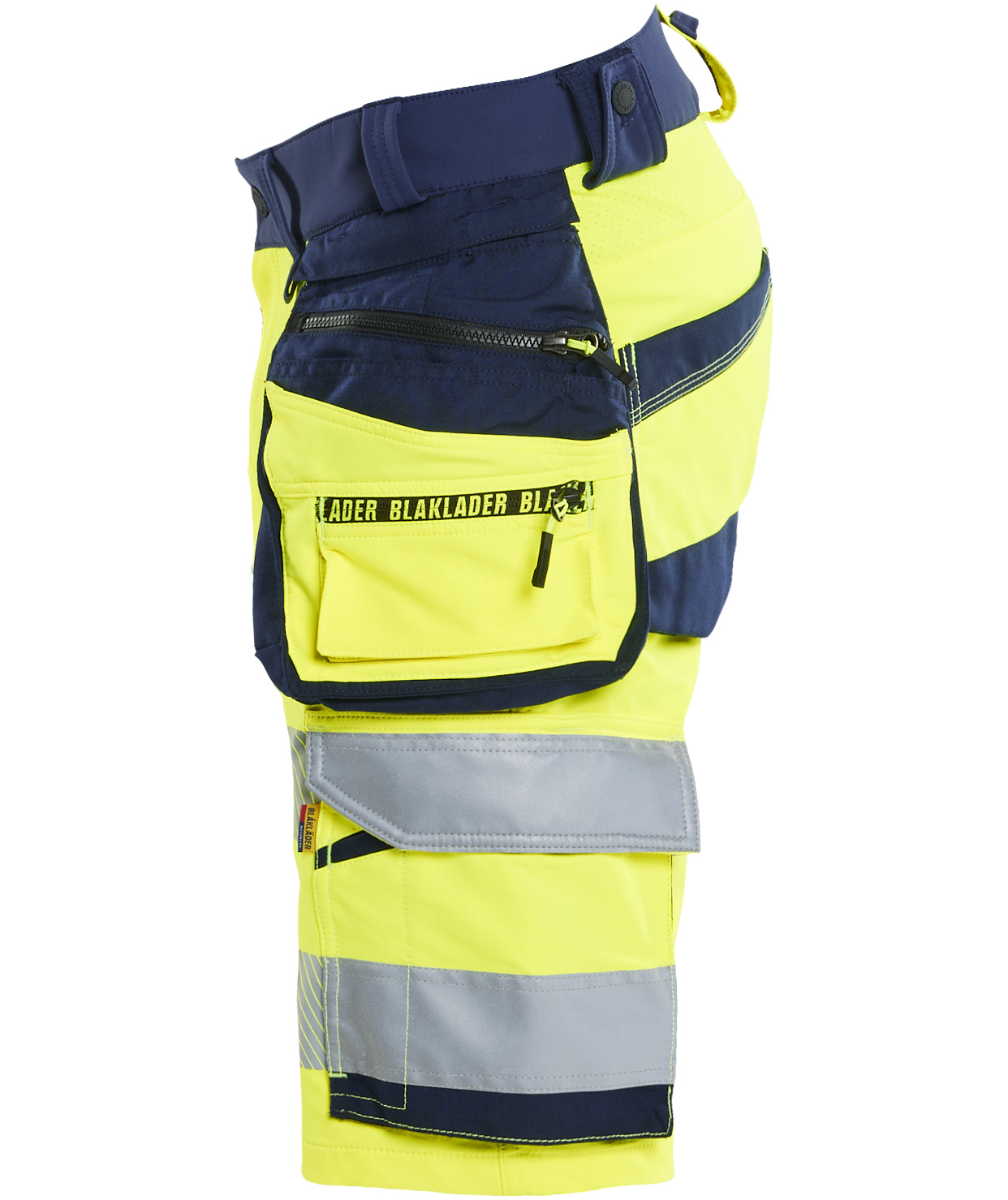 Bl&aring;kl&auml;der craftsman shorts full stretch, Hi-Vis yellow/marine, large image number 3