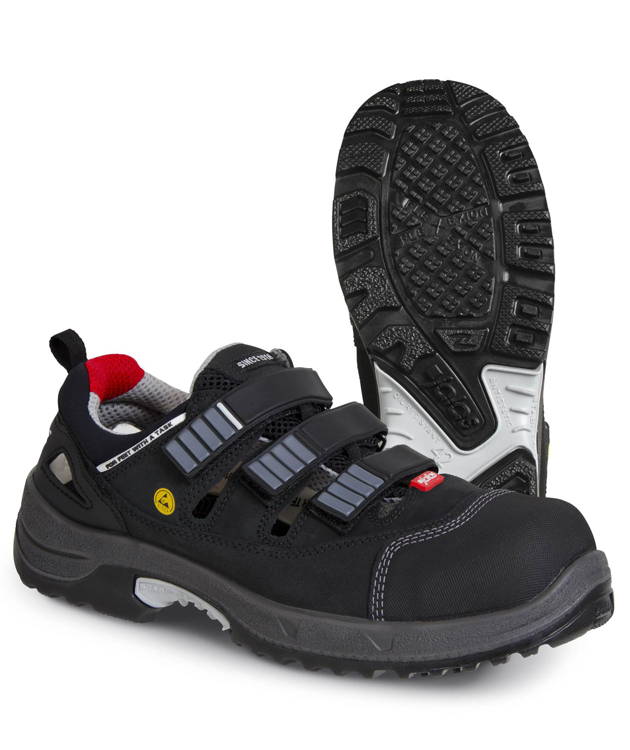 Jalas 3020 Zenit skyddssandaler S1, Svart