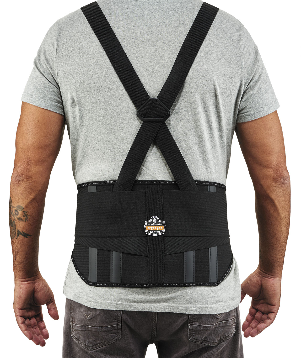 Ergodyne ProFlex 1600 Standard elastisk ryggst&oslash;tte, Svart, large image number 2