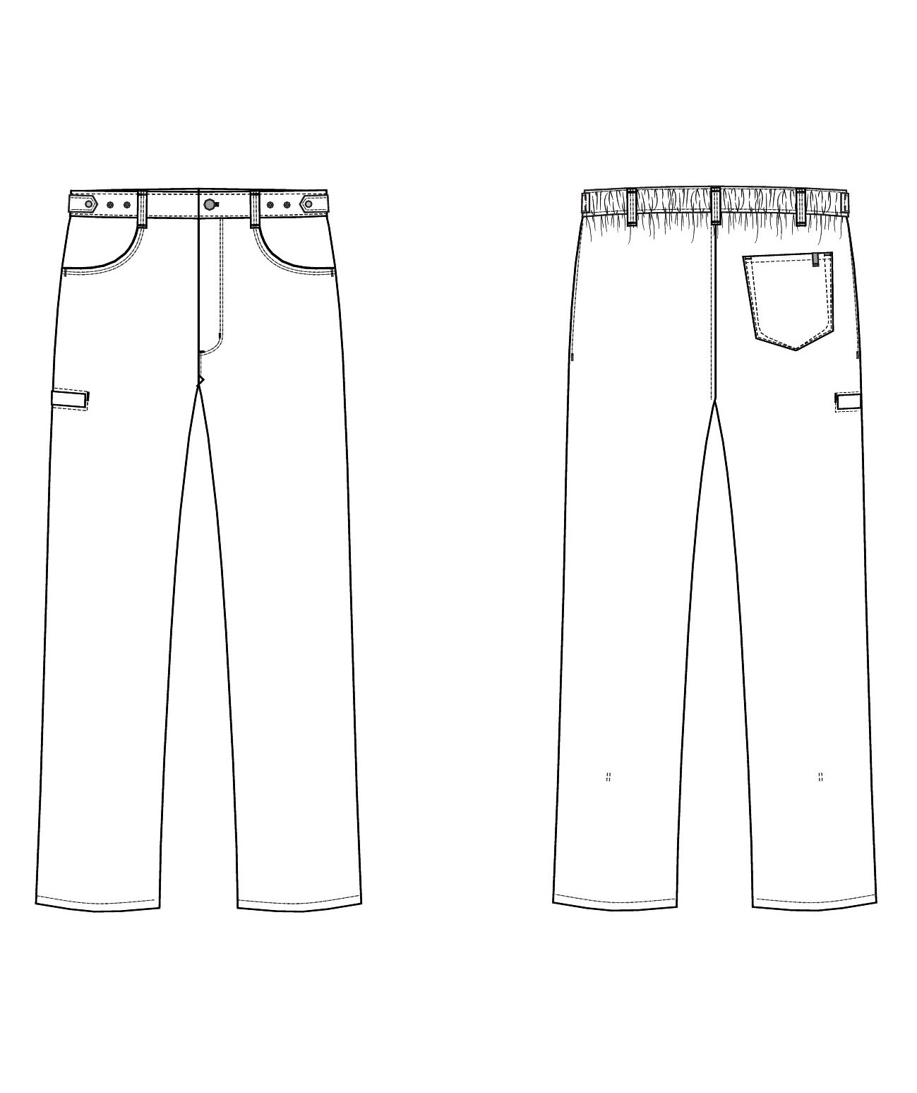 Kentaur  flex trousers, Dark Rock, large image number 4