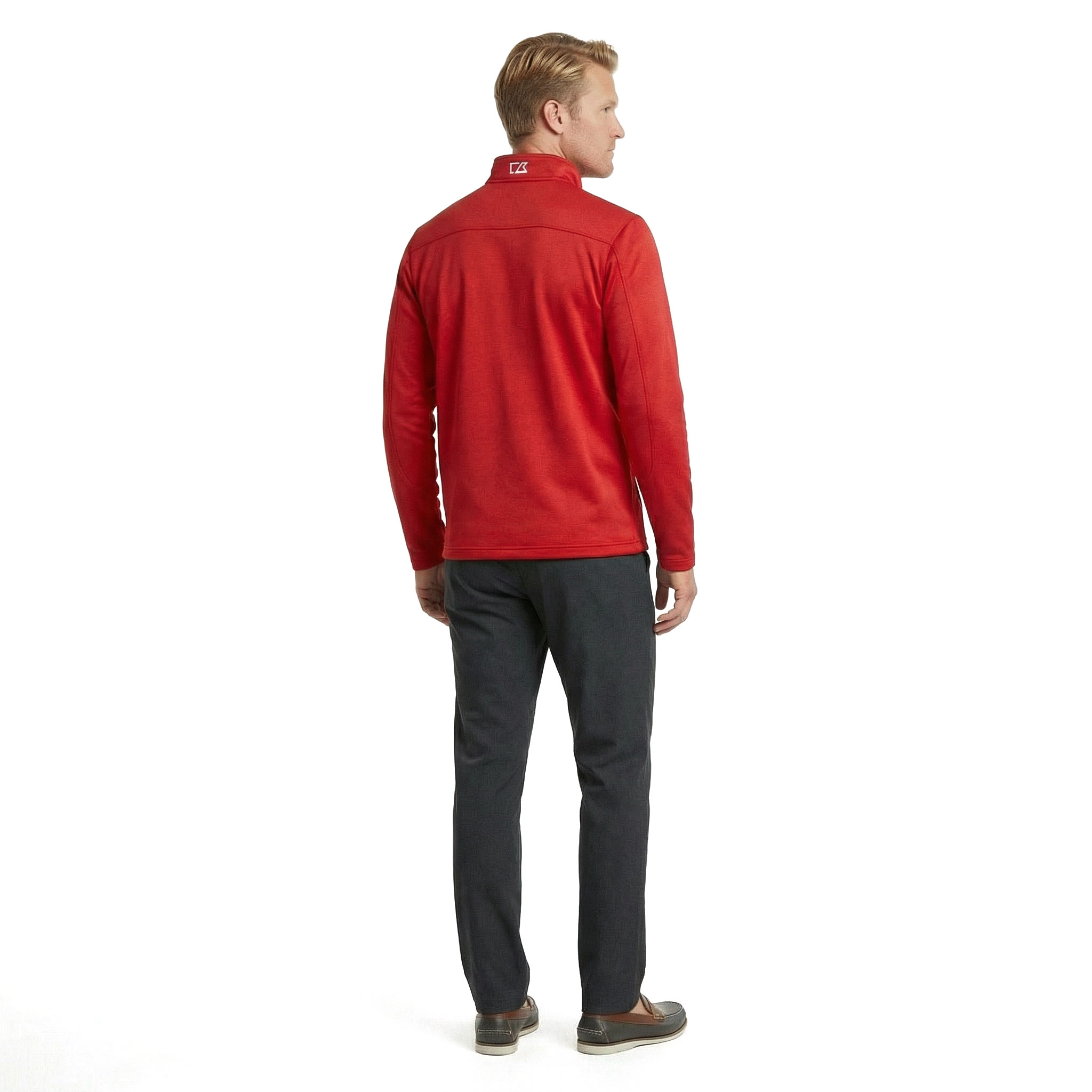 Cutter & Buck Twin Flakes cardigan, Red Melange, large image number 3