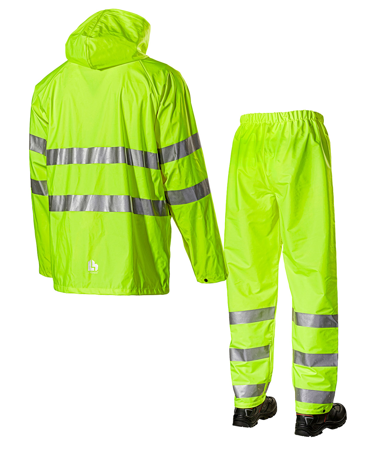 L.Brador&nbsp;2211PU regnsett, Hi-Vis&nbsp;Gul
